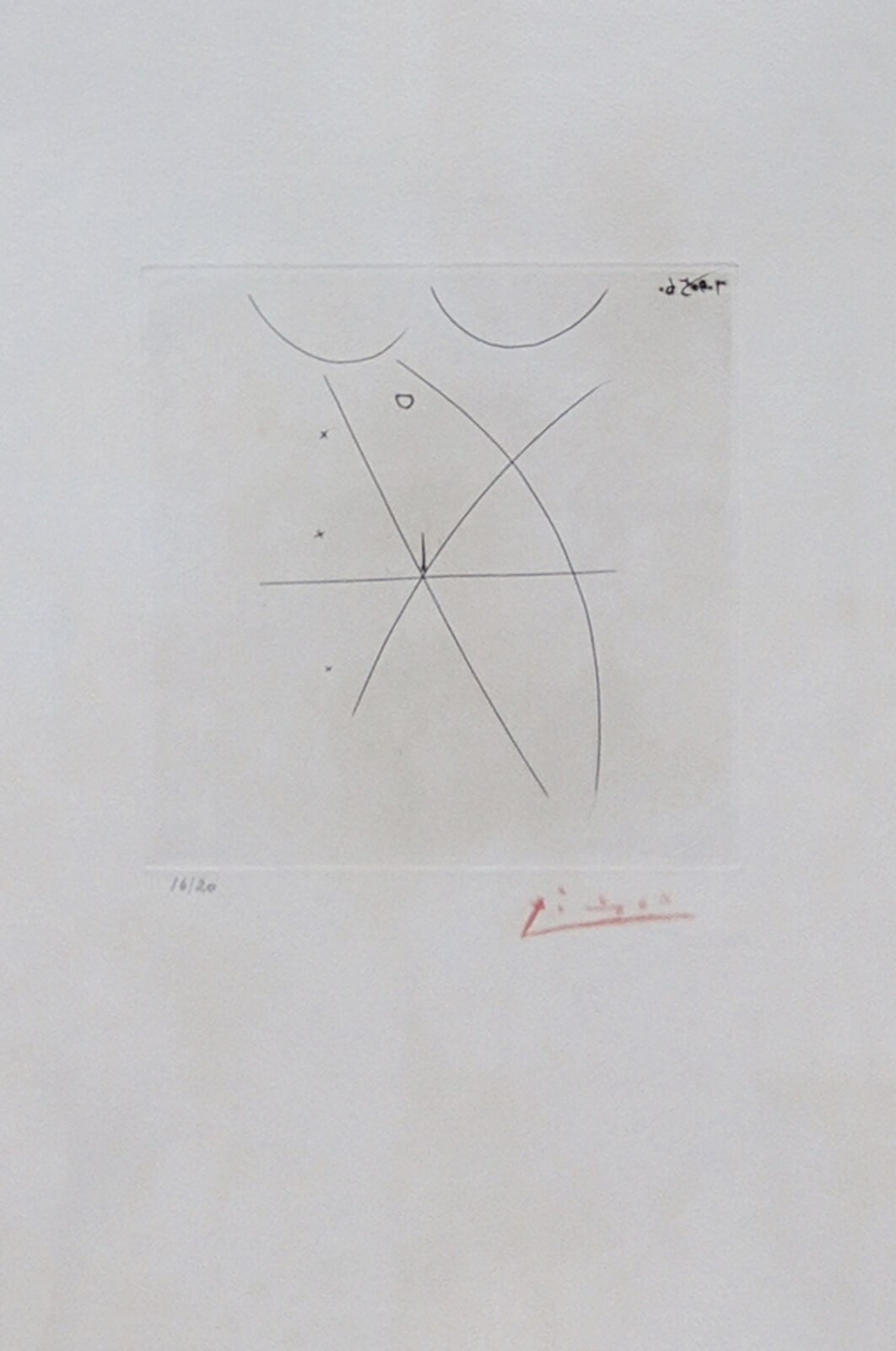 Artwork by Pablo Picasso, NU II: ONE PLATE FROM ESTAMPES ORIGINALES, ALBUM A (BLOCH 805), Made of Drypoint 
