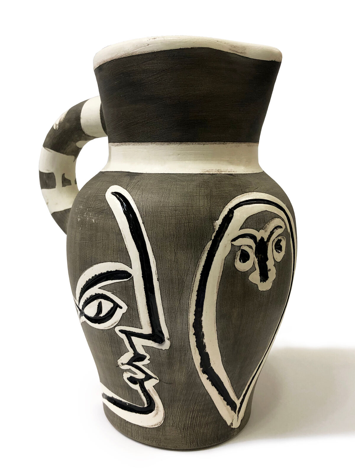 Artwork by Pablo Picasso, Pichet Gravé Gris (Ceramic Pitcher), Made of Ceramic 