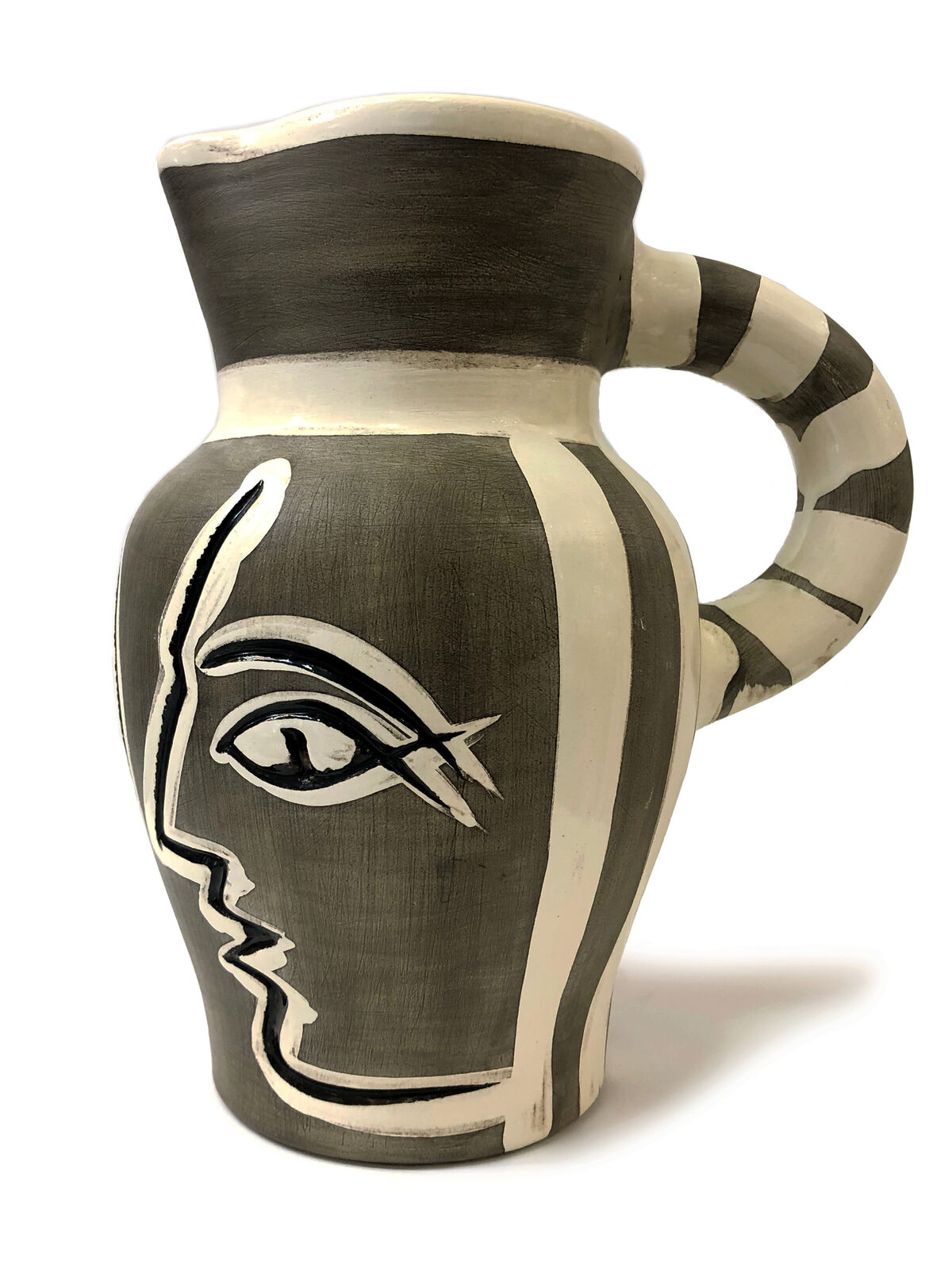 Artwork by Pablo Picasso, Pichet Gravé Gris (Ceramic Pitcher), Made of Ceramic 