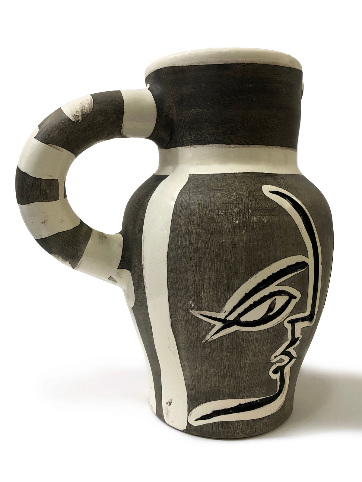 Artwork by Pablo Picasso, Pichet Gravé Gris (Ceramic Pitcher), Made of Ceramic 