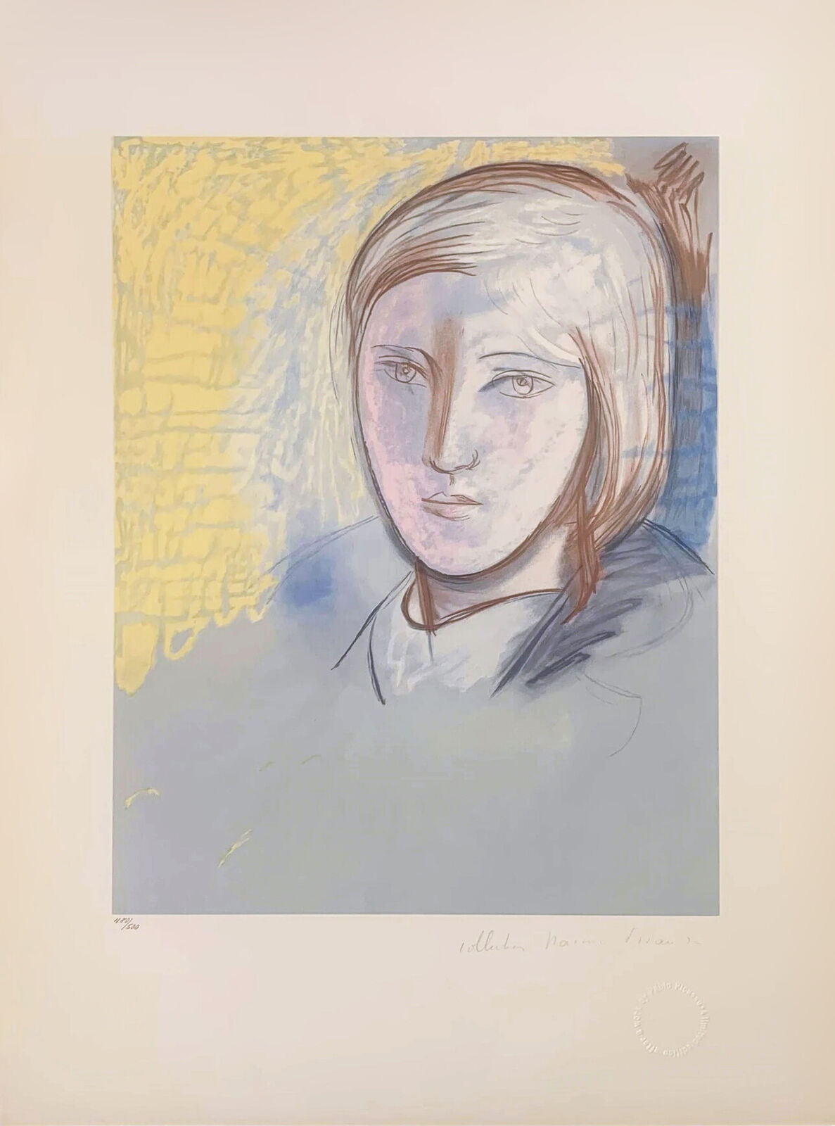 Artwork by Pablo Picasso, PORTRAIT OF MARIE-THERESE WALTER, Made of Lithograph On Arches Paper 
