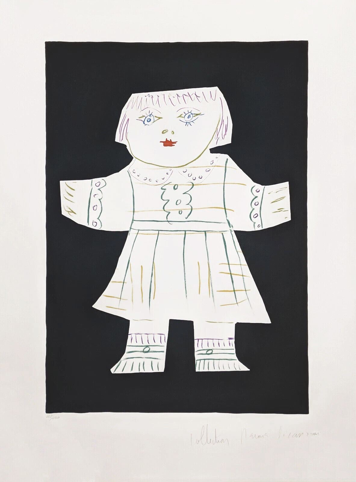Artwork by Pablo Picasso, UNE POUPEE DECOUPEE, Made of Lithograph On Arches Paper 