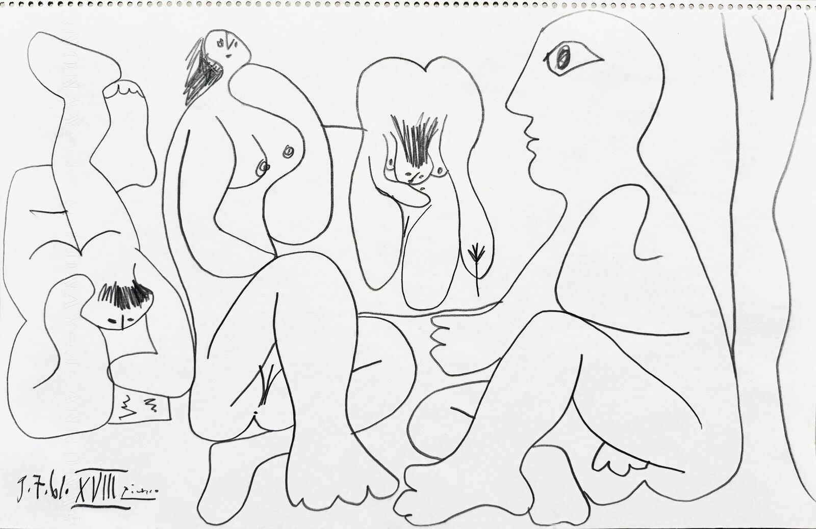 Les déjeuners by Pablo Picasso, 1961