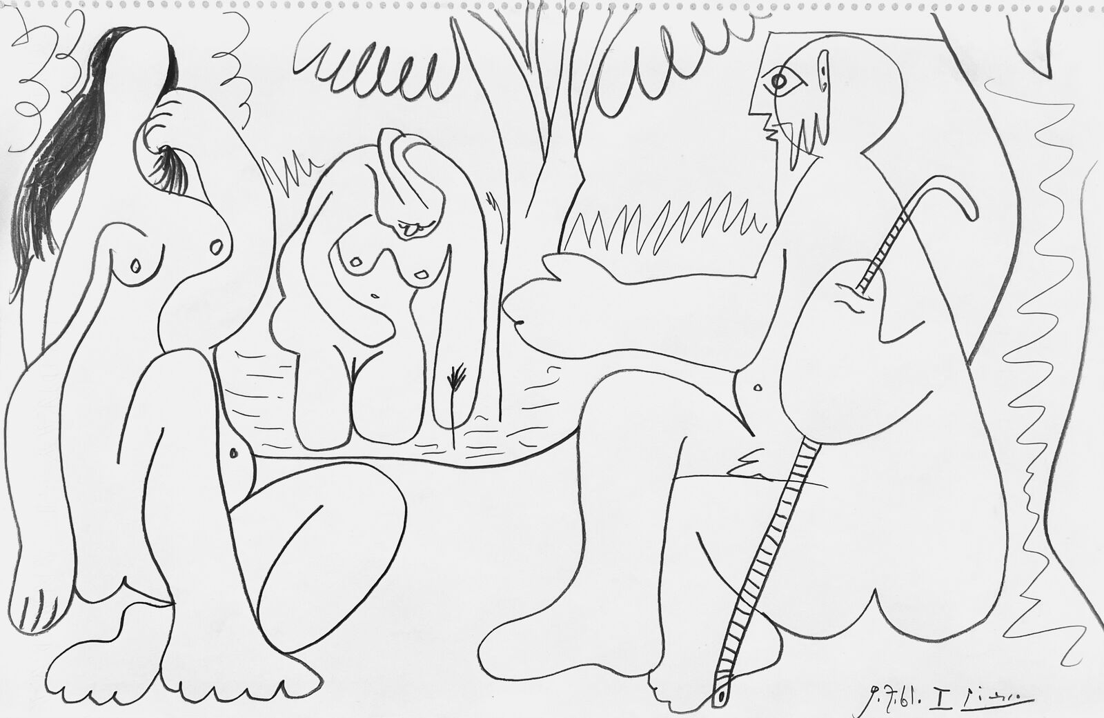 Les déjeuners by Pablo Picasso, 1961