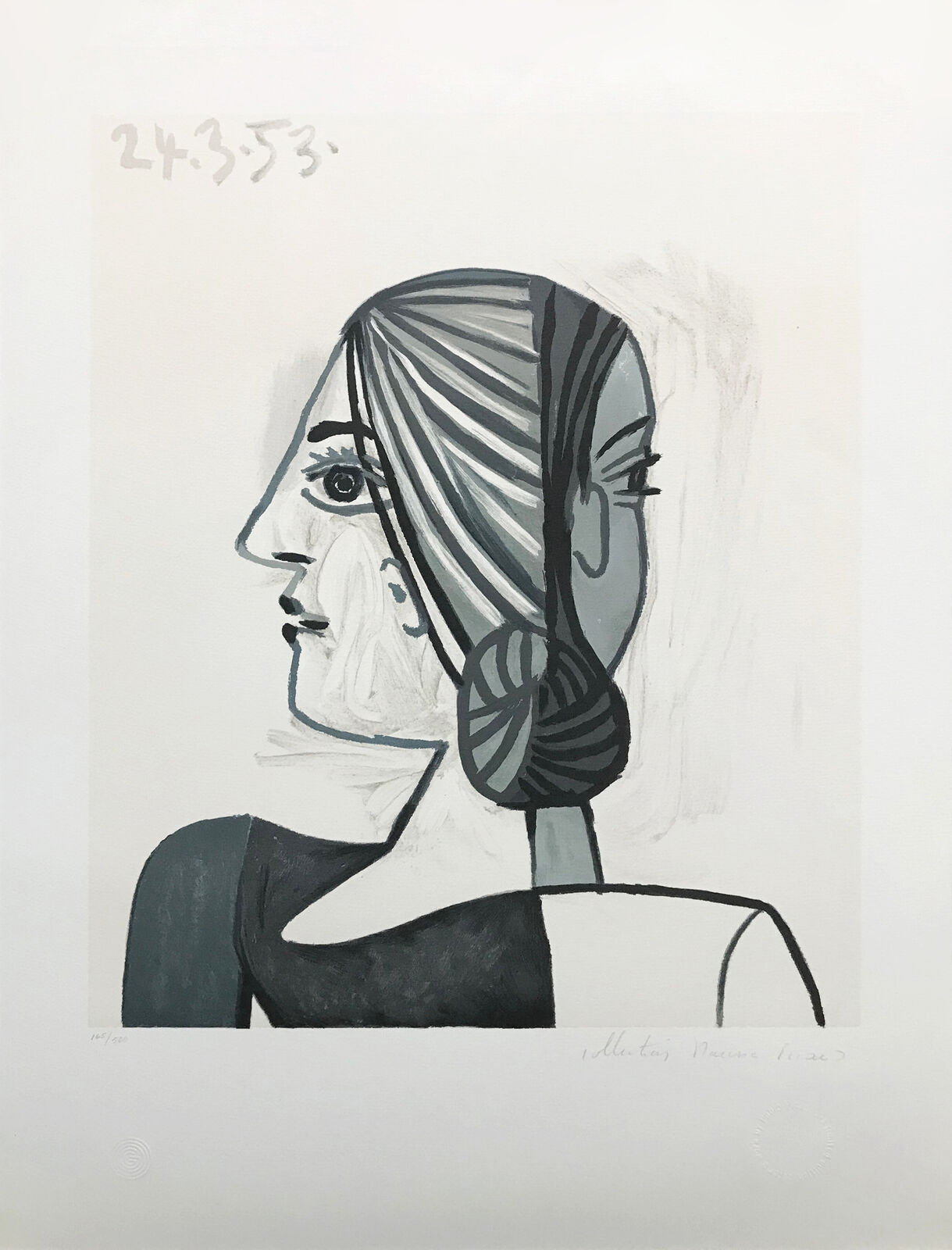 Artwork by Pablo Picasso, TETE, Made of Lithograph On Arches Paper 
