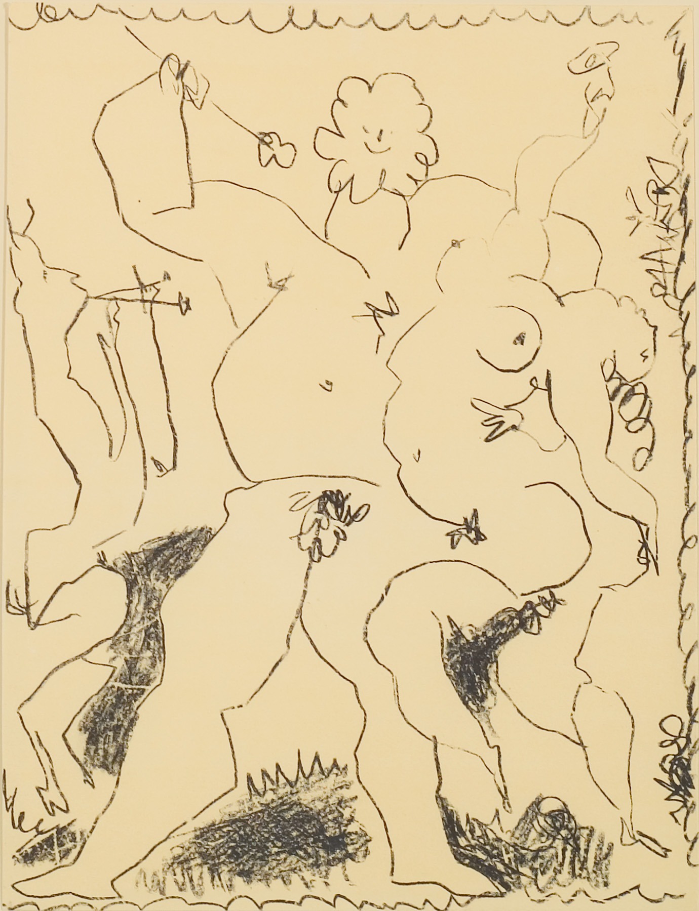 Bacchanale II by Pablo Picasso, 1955