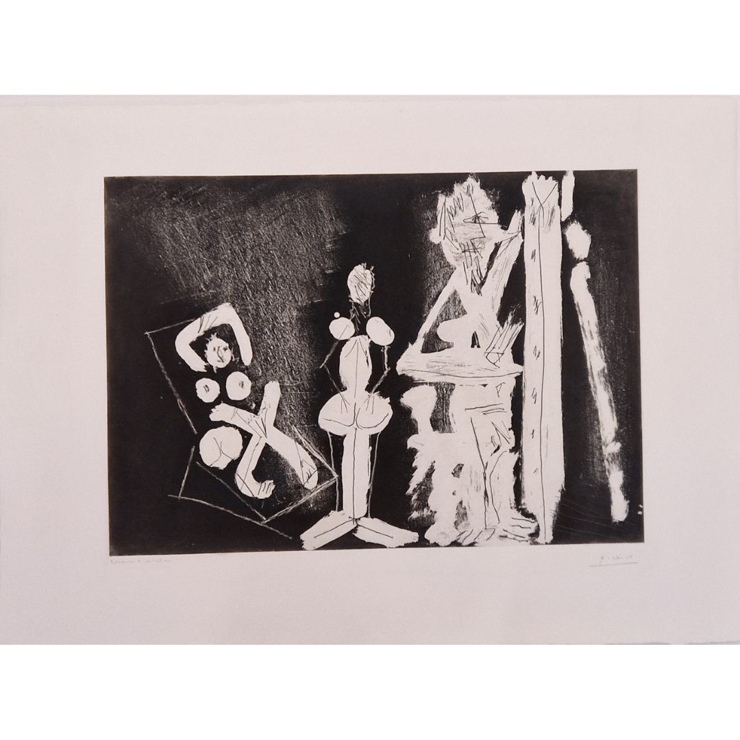 Dans l’Atelier (modèle au transat)