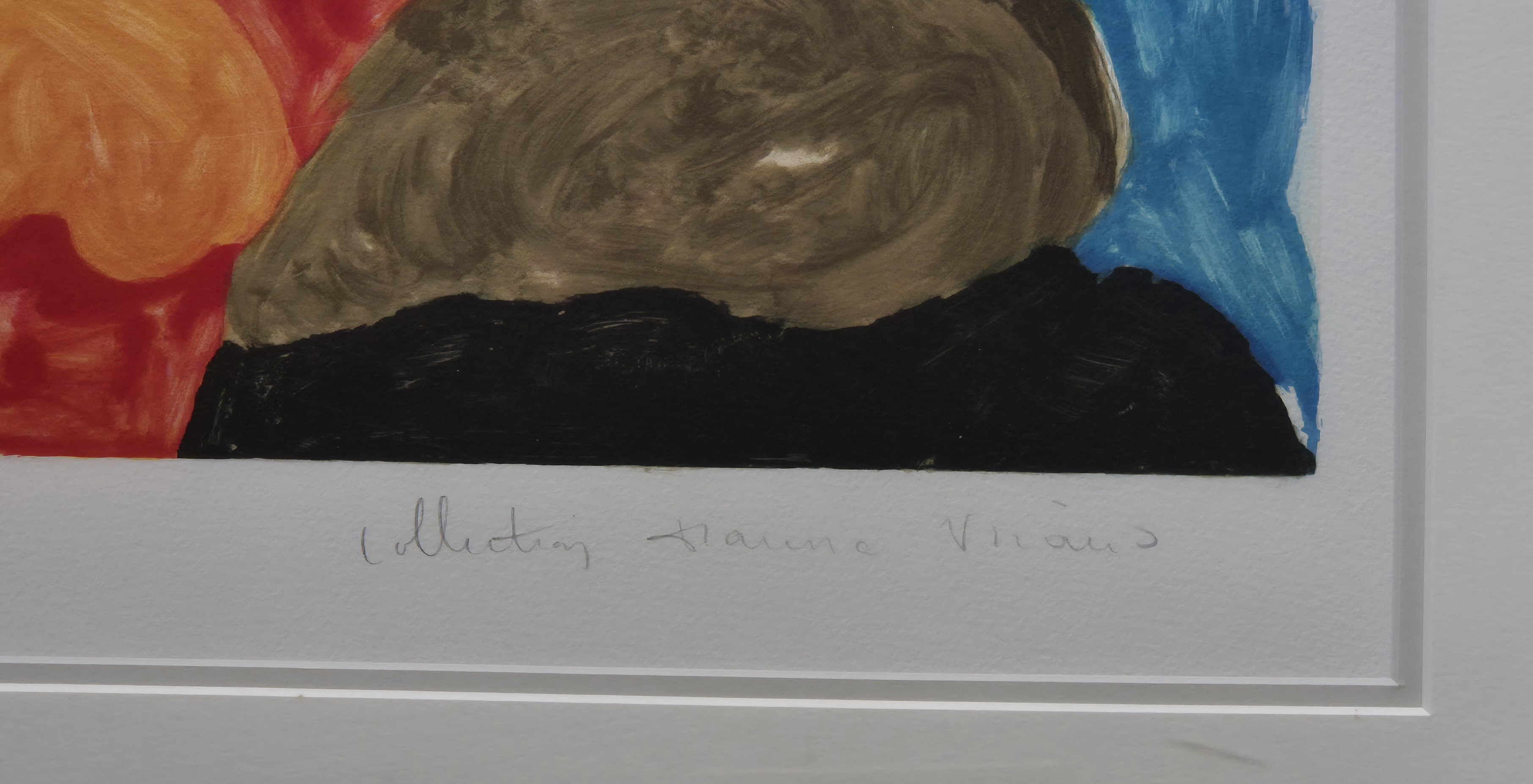 A painting of a woman wearing a hat and scarf.