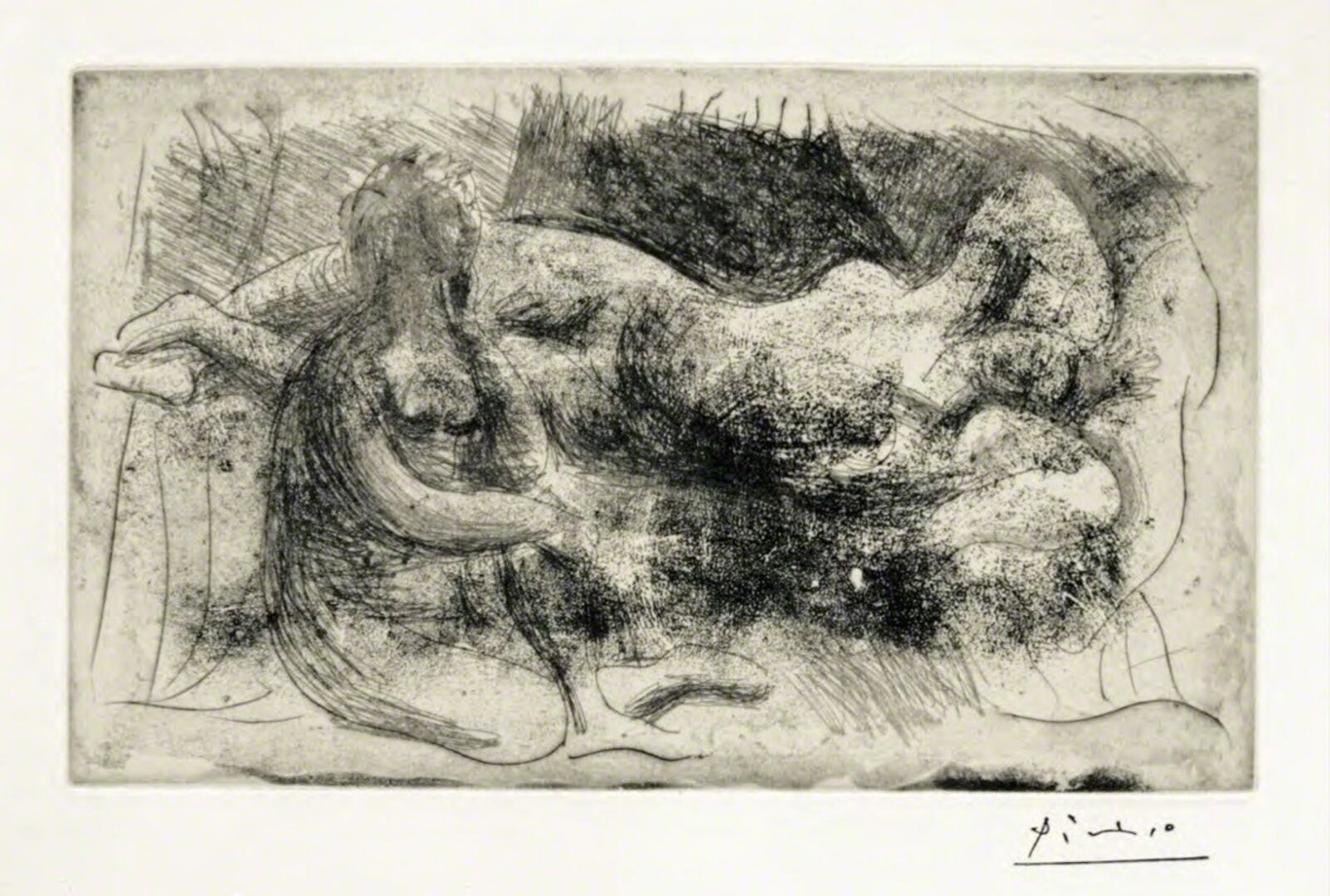 Femme Veillant une Dormeuse