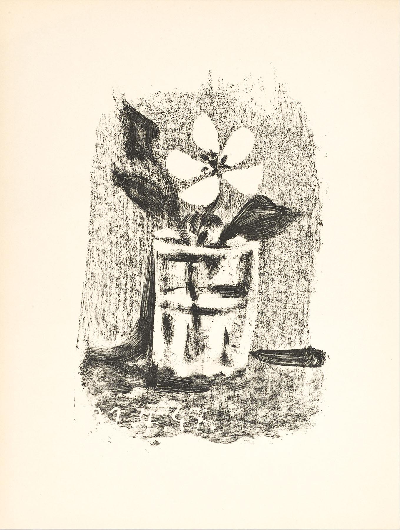 Fleurs Dans Un Verre, No. 6 by Pablo Picasso, 1947