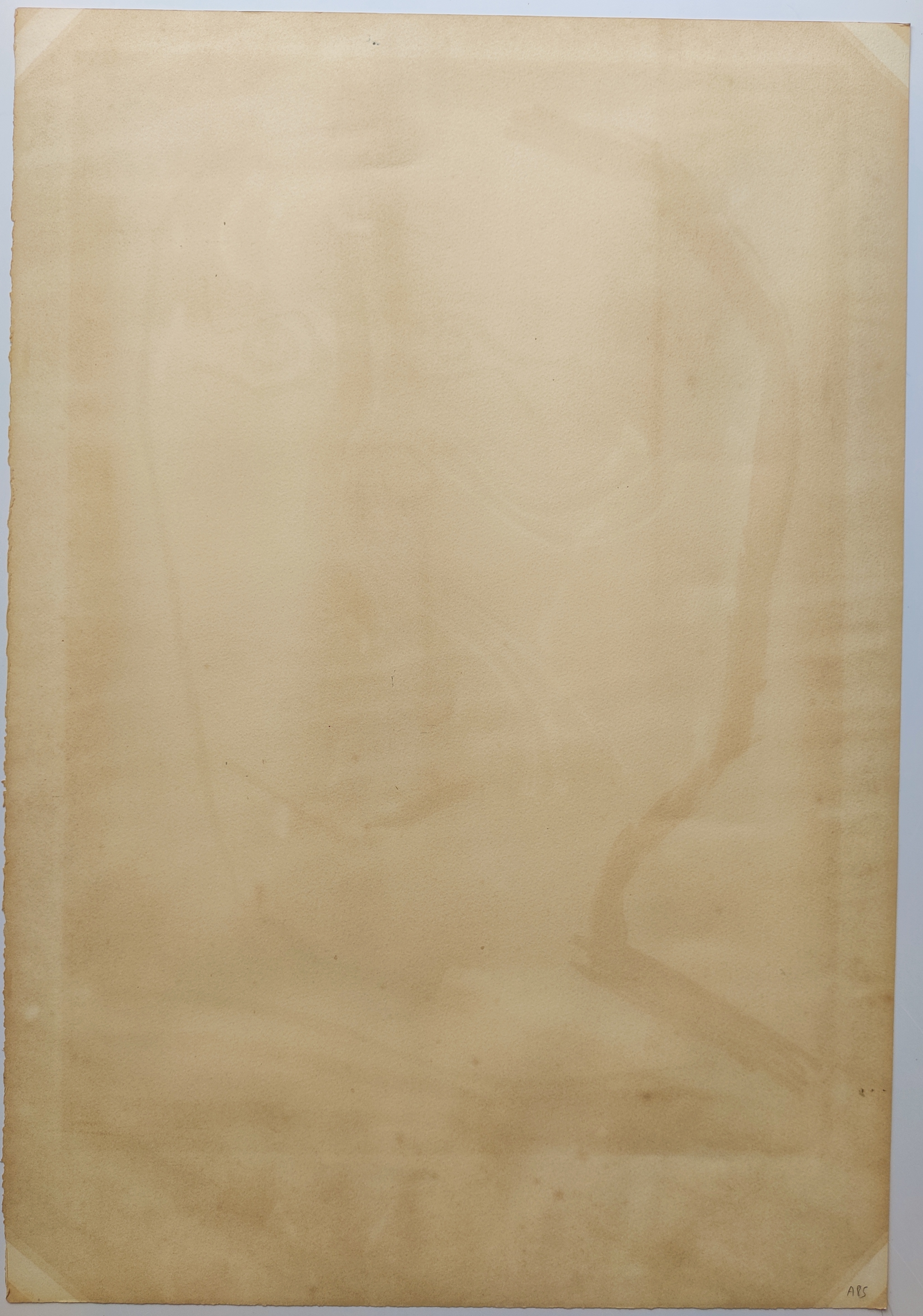 A drawing of a woman's face on a piece of paper.