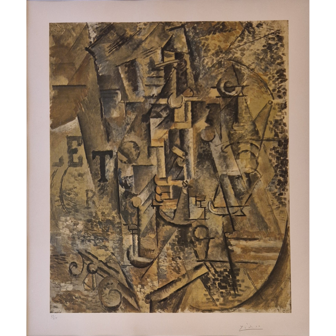 Artwork by Pablo Picasso, La Bouteille de Rhum, Made of Collotype on Arches paper 