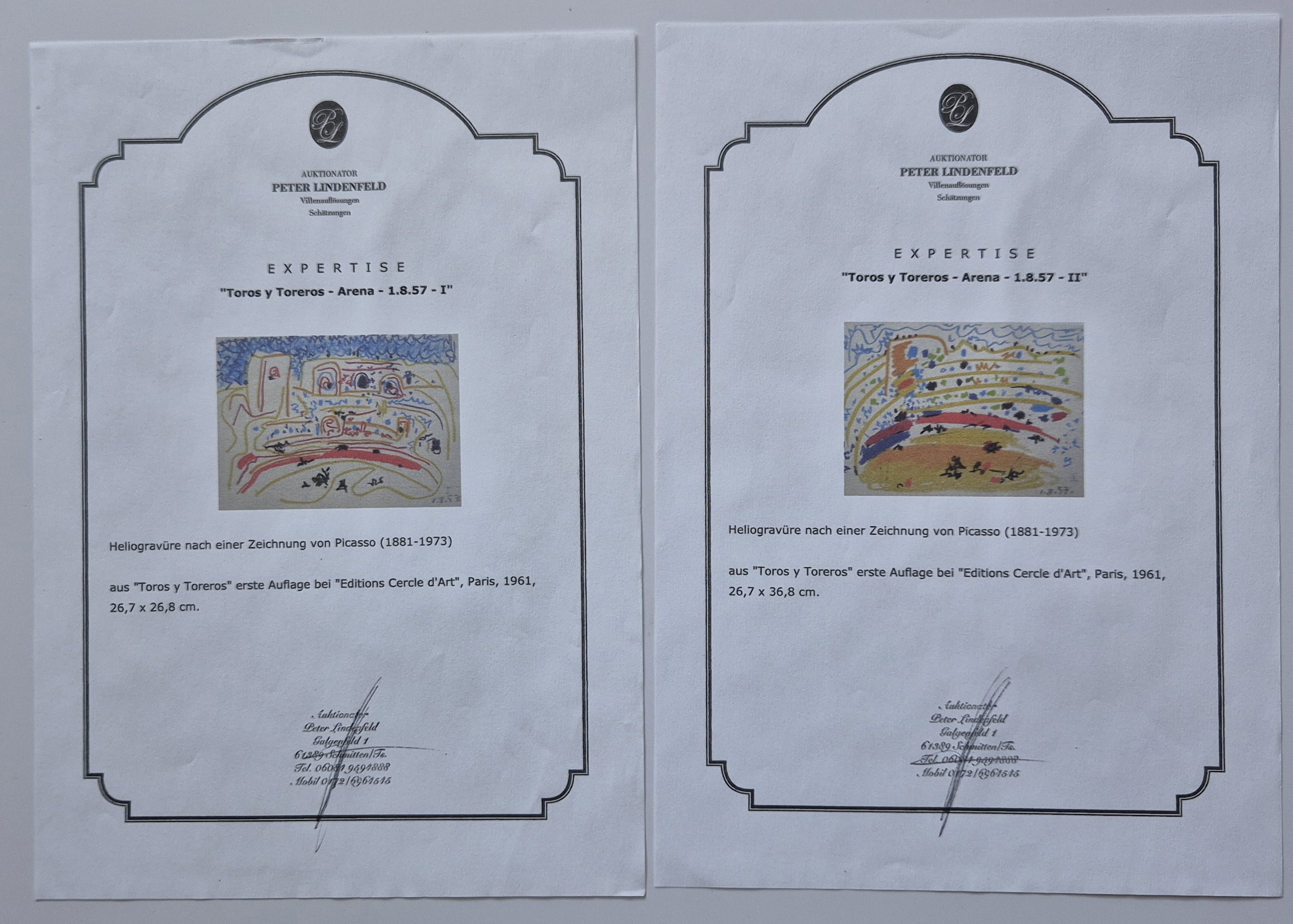 L'Arene d'Arles, from Toros Toreros, a set of 4