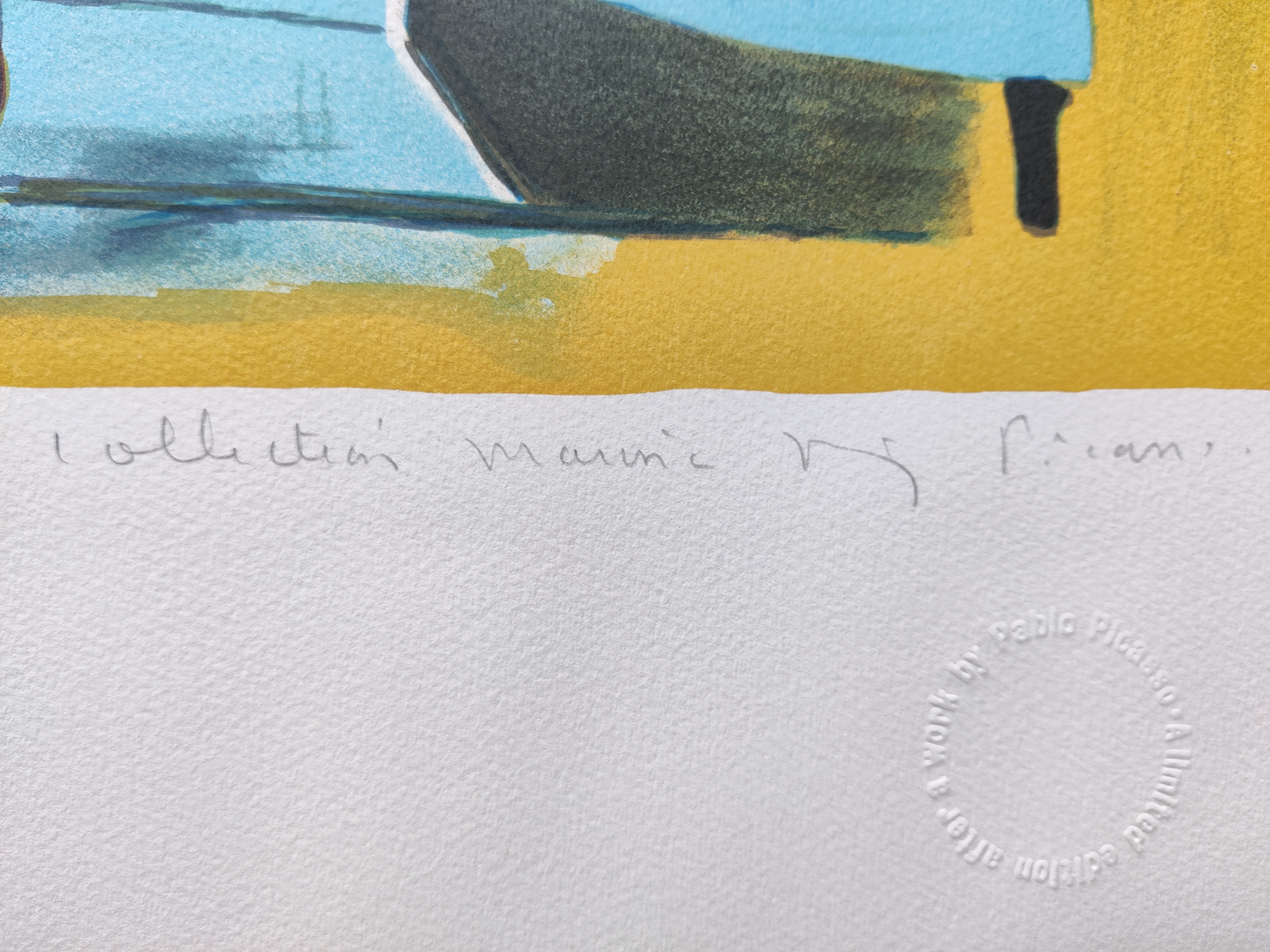 A painting of a woman holding a cat in her arms.