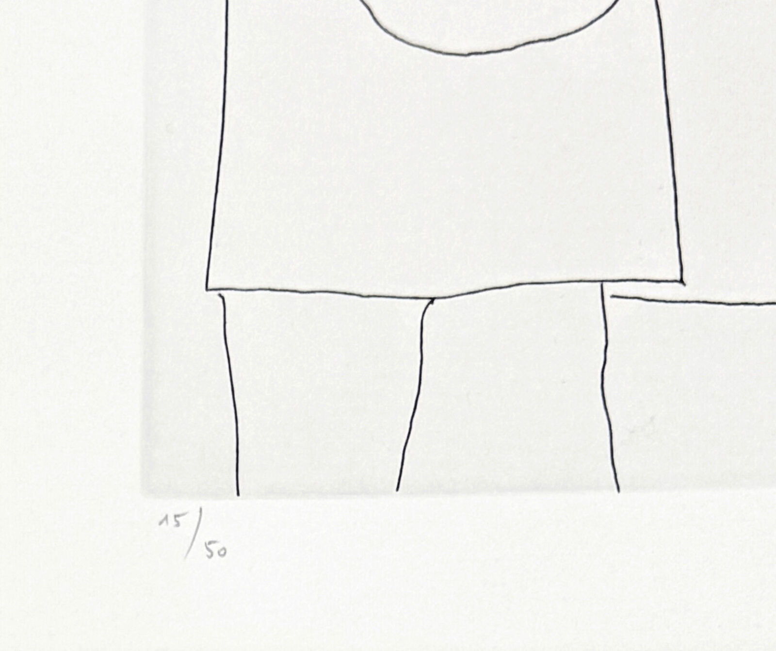 A black and white drawing of a man and a woman.