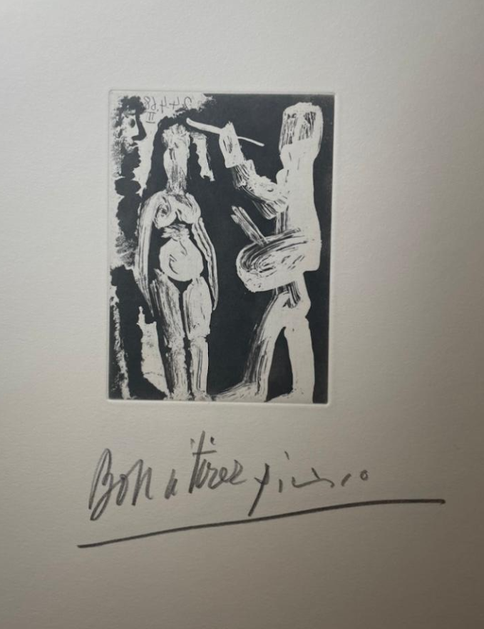 Peintre, Modèle et Spectateur by Pablo Picasso, 1968