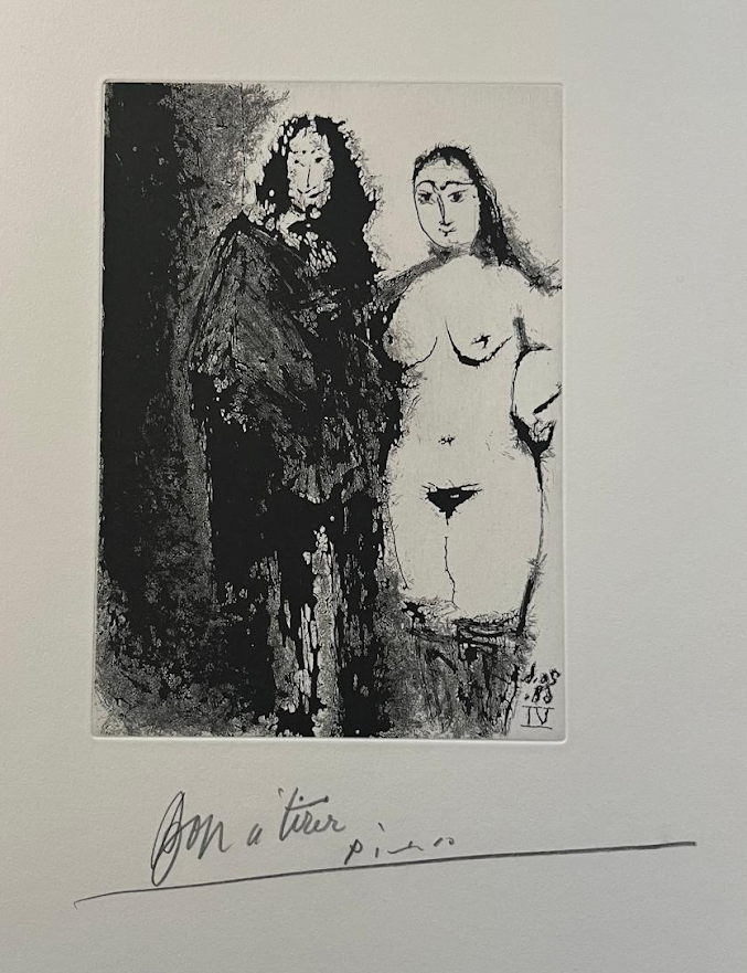 Prostituée et reître by Pablo Picasso, 1968