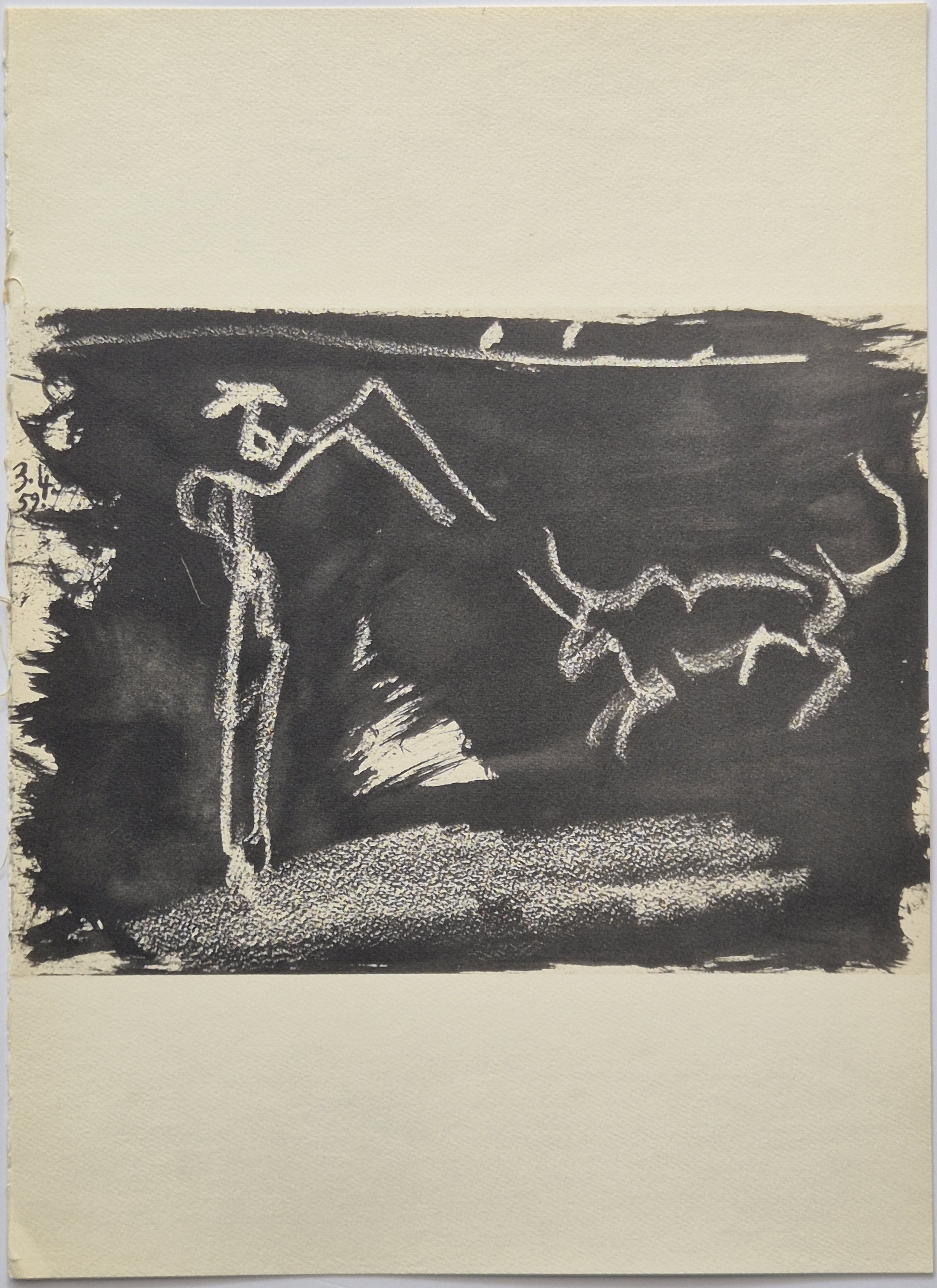 Torero and Bull from Toros y Toreros by Pablo Picasso, 1959