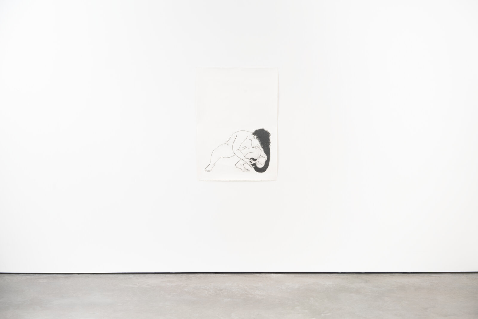 Artwork by Pamela Sunstrum, Cuddle, Made of Graphite on paper 