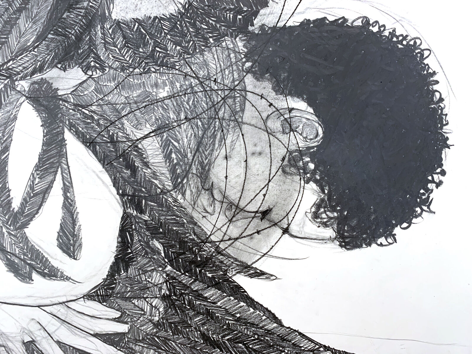 Artwork by Pamela Sunstrum, Epic, Made of Graphite on paper 