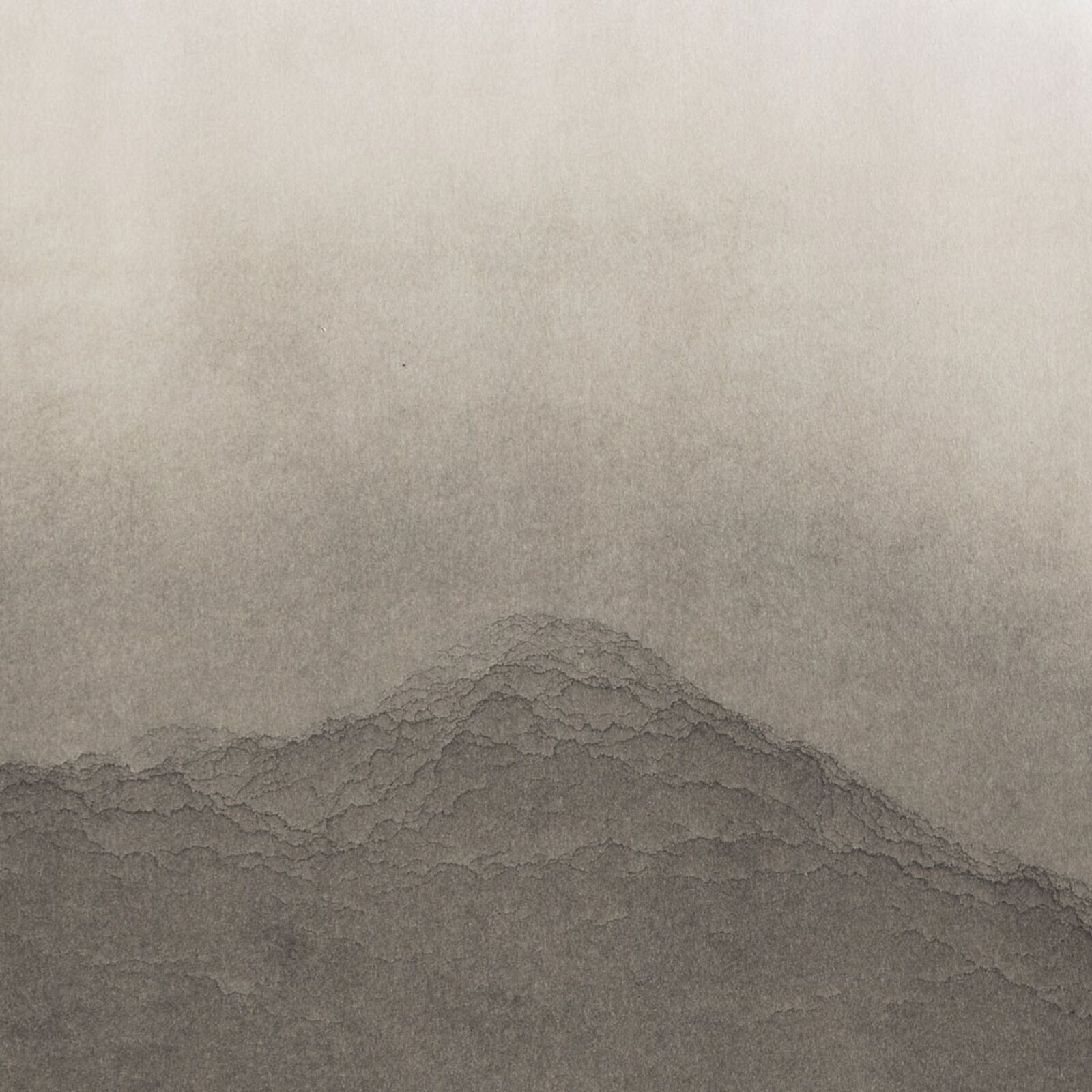 Artwork by Paolo Canevari, Doppio Paesaggio 2 (Double Landscape 2), Made of Motor Oil on Paper 