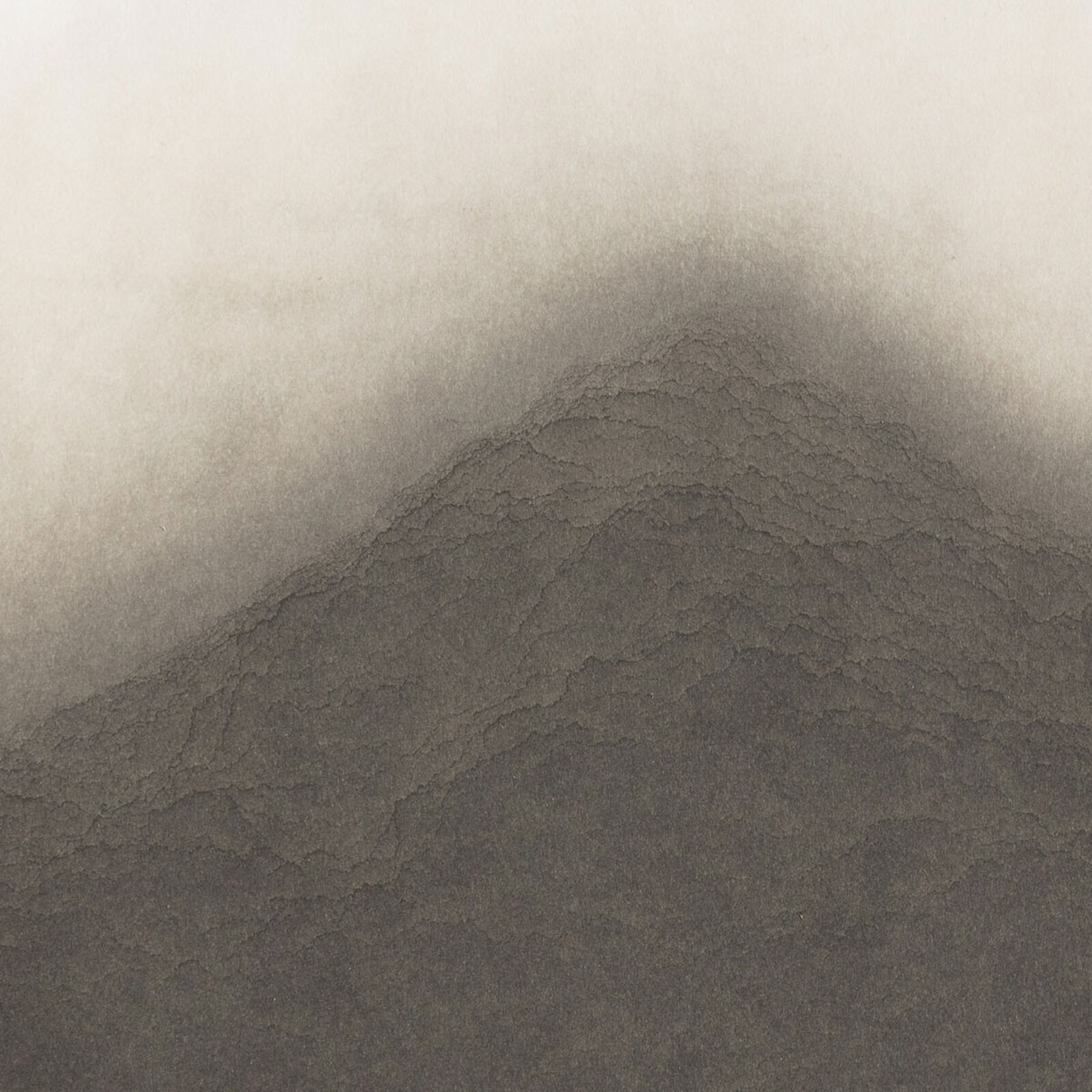 Artwork by Paolo Canevari, Doppio Paesaggio 3 (Double Landscape 3), Made of Motor Oil on Paper 