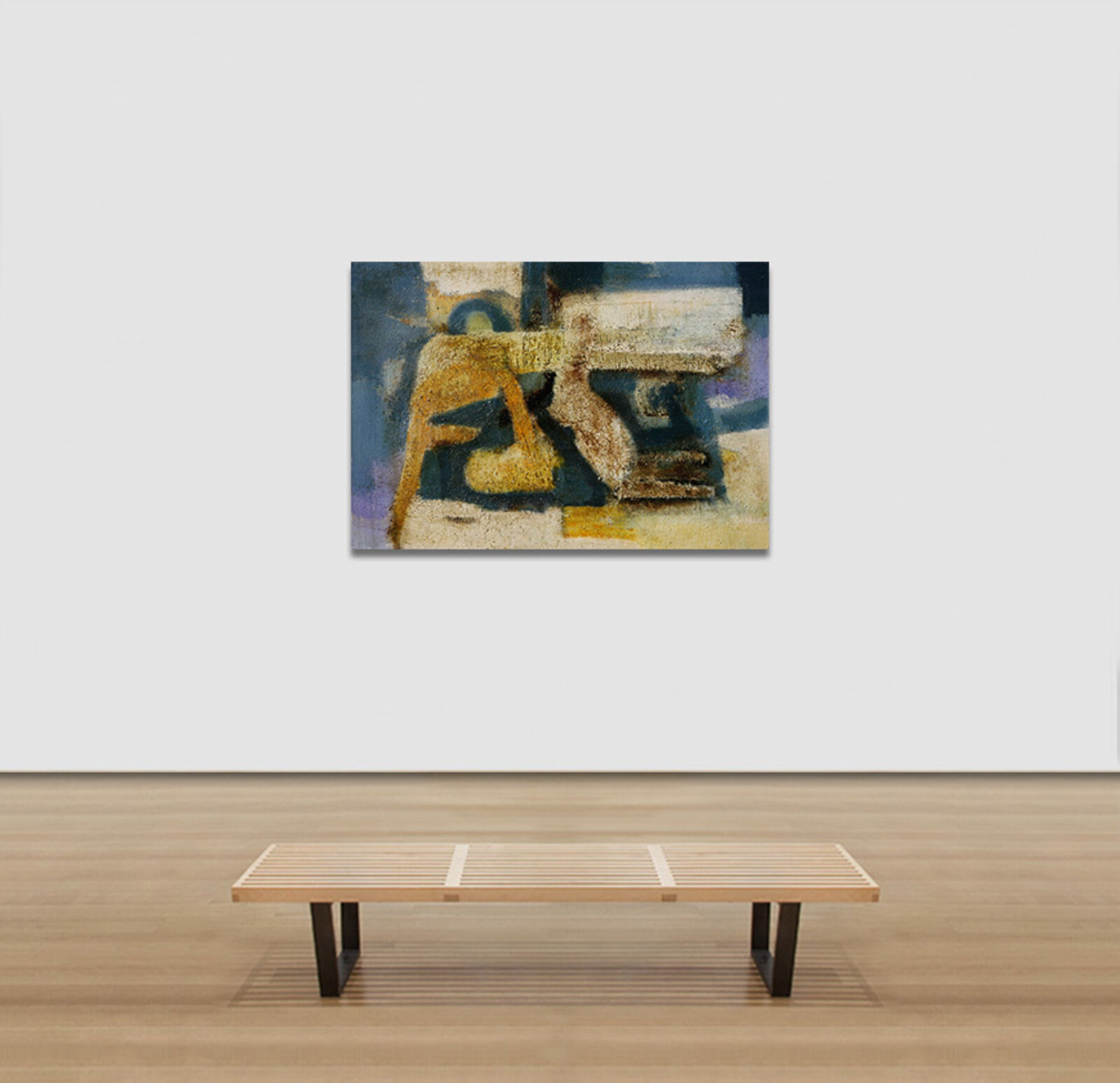 Artwork by Parris Jaru, Beachside Accommodations, Made of Oil and pigment on canvas 