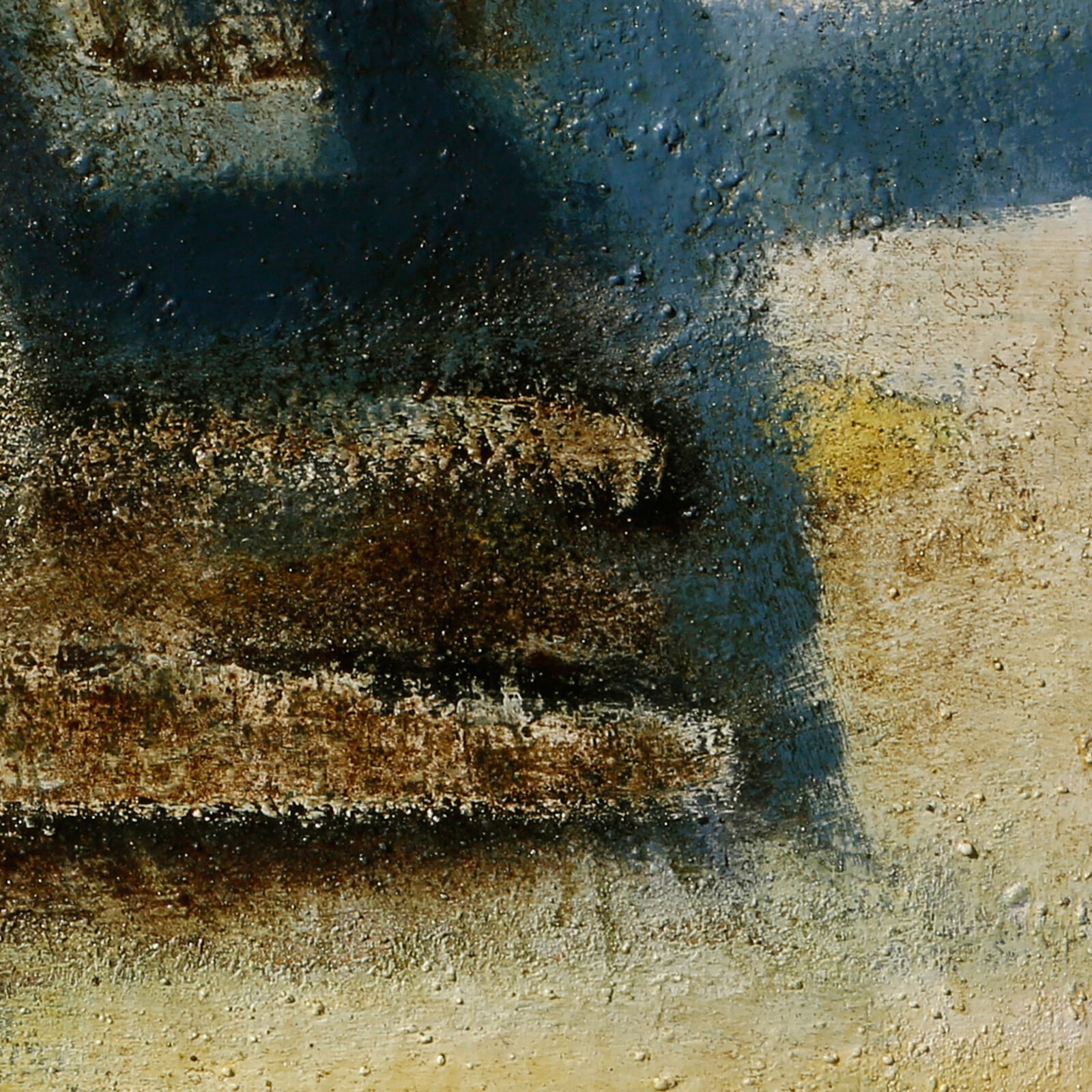 Artwork by Parris Jaru, Beachside Accommodations, Made of Oil and pigment on canvas 