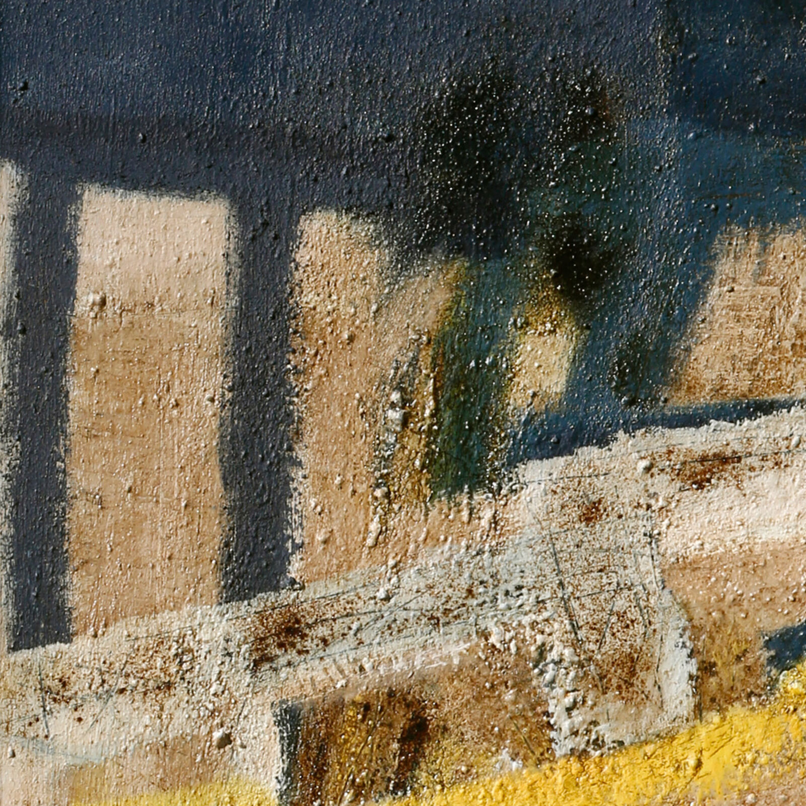 Artwork by Parris Jaru, Before The People, Made of Pigment and resin on canvas 