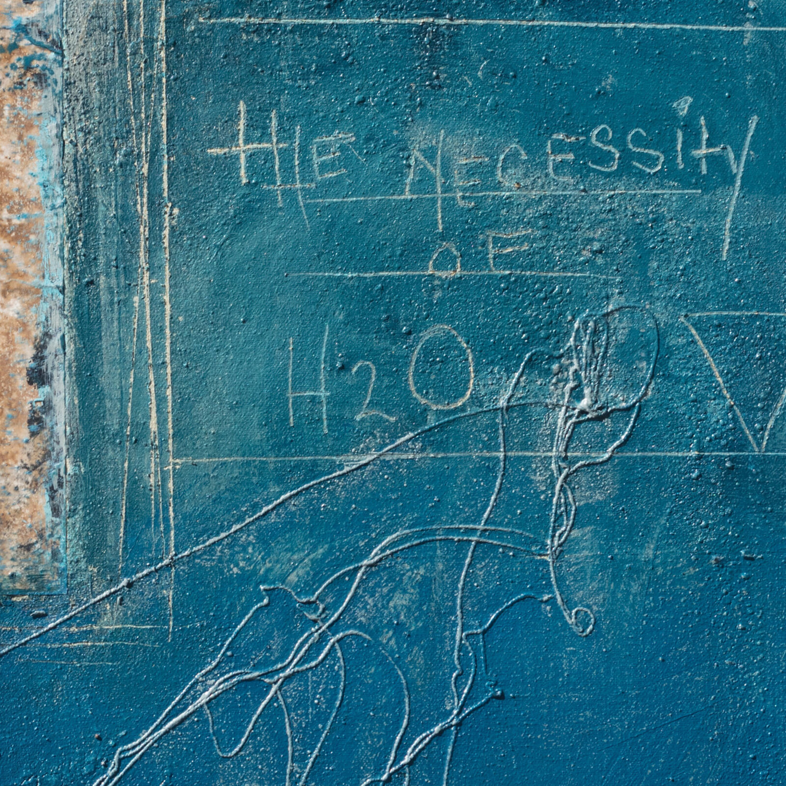 Artwork by Parris Jaru, A Drop in the Pond, Made of Oil Paint and Plant Pigment on Canvas 