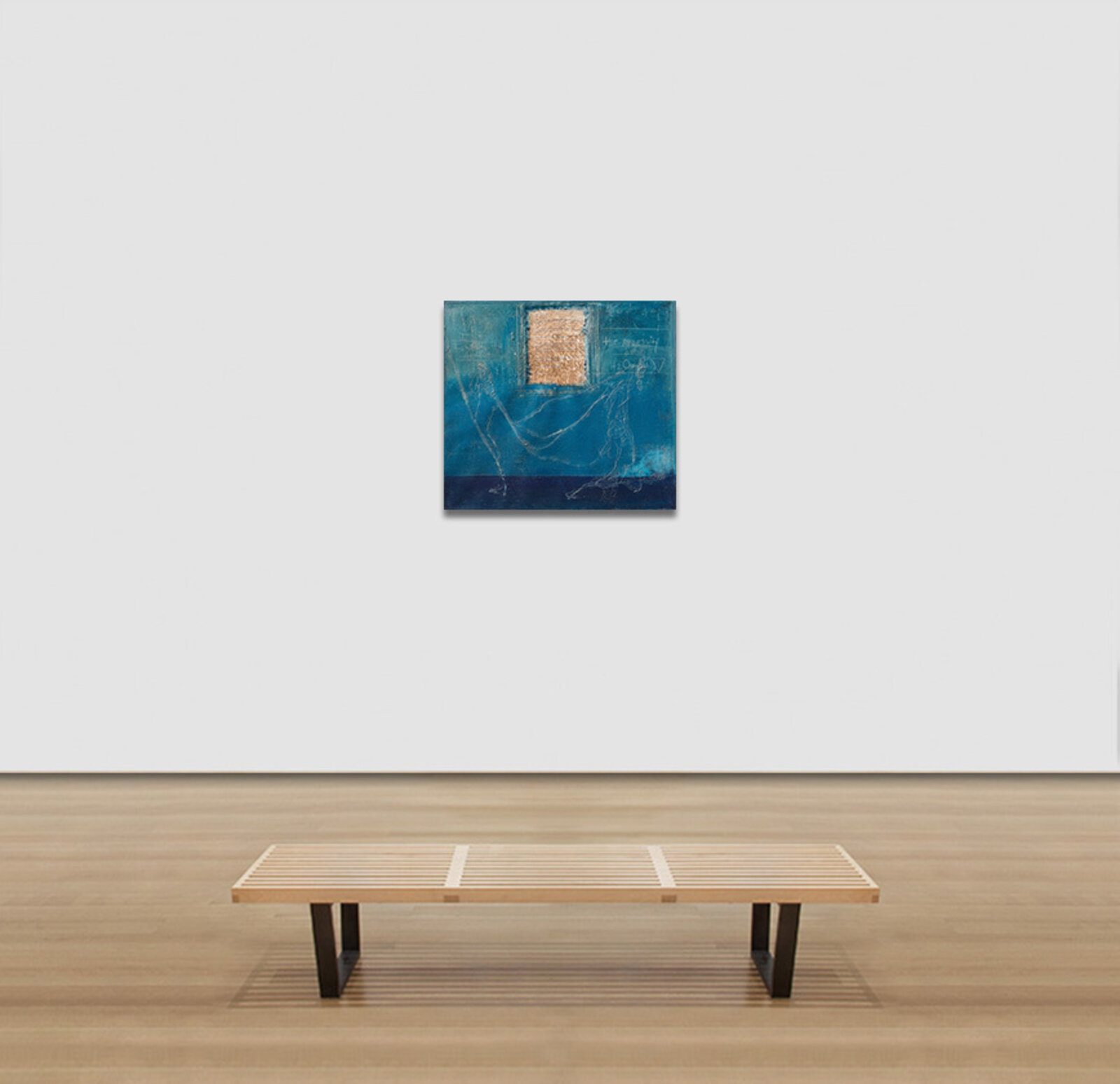 Artwork by Parris Jaru, A Drop in the Pond, Made of Oil Paint and Plant Pigment on Canvas 