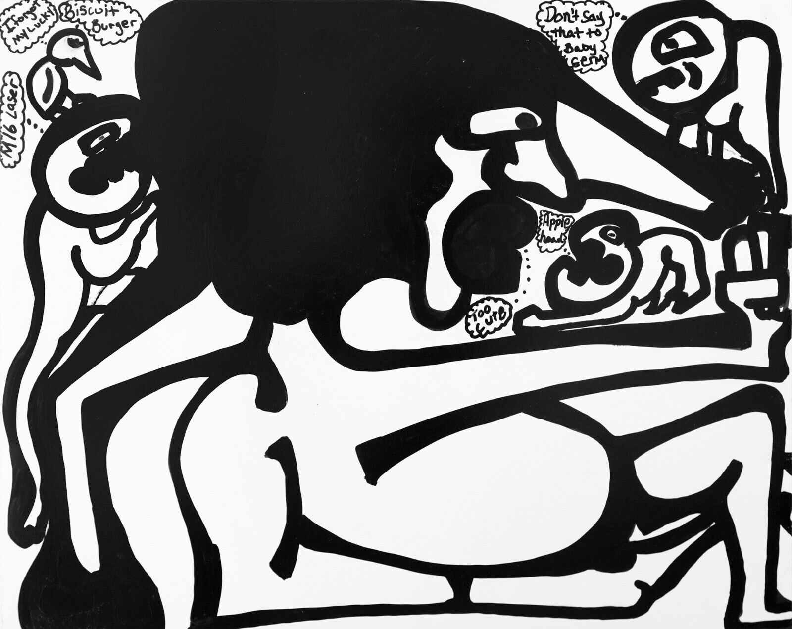 Apple Head and Germ by Parris Jaru, 2020