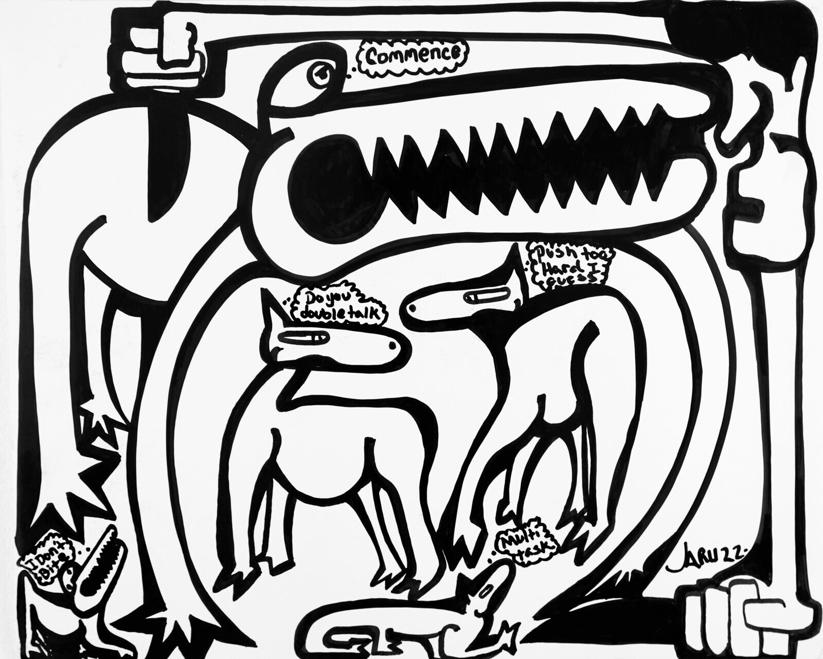 Gilly Gator and Chuck by Parris Jaru, 2023