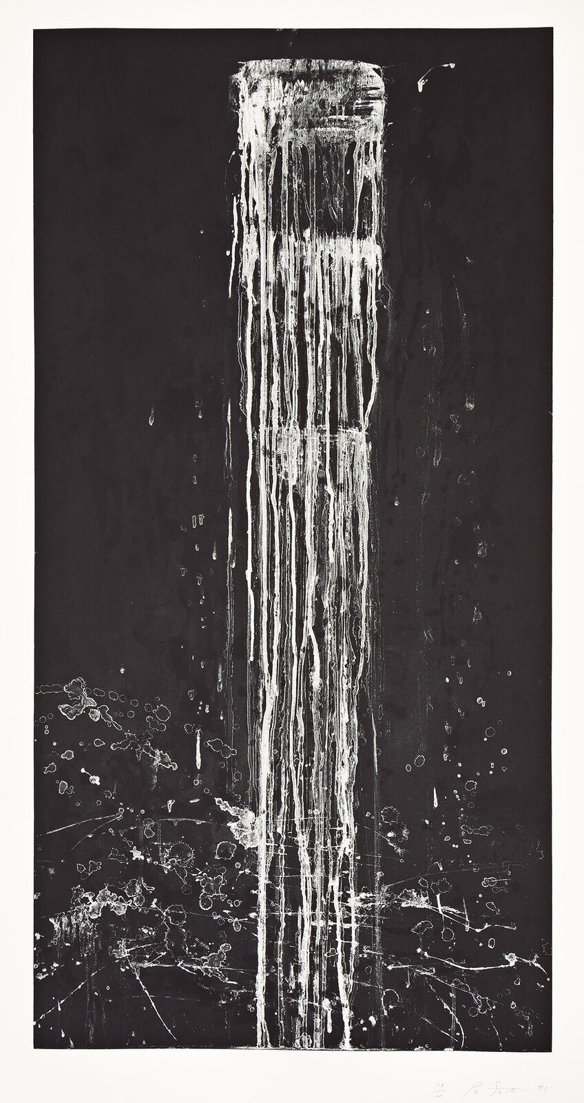 Long Vertical Falls #1 by Pat Steir, 1991