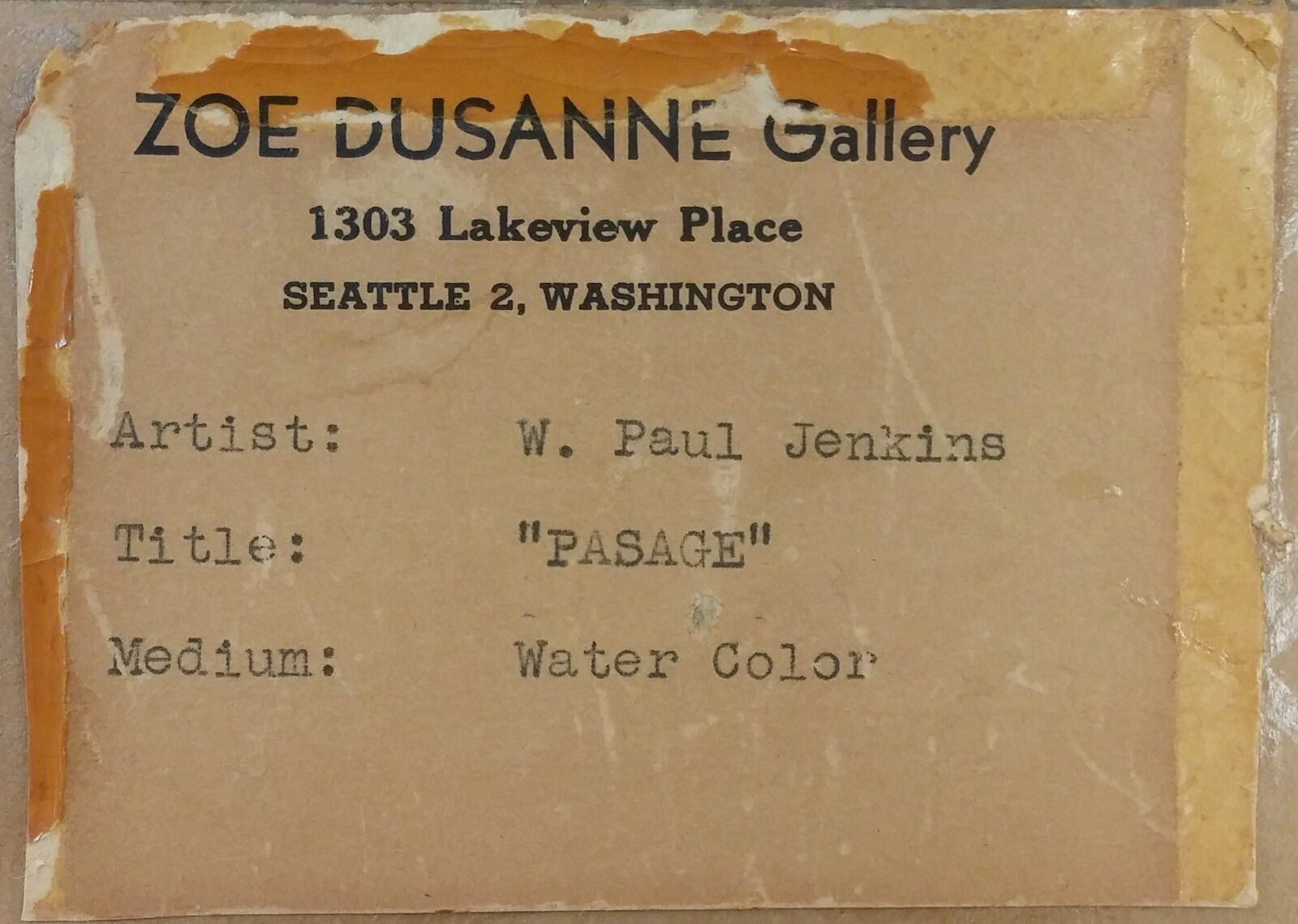 Artwork by Paul Jenkins, PASAGE, Made of Watercolor On Paper 
