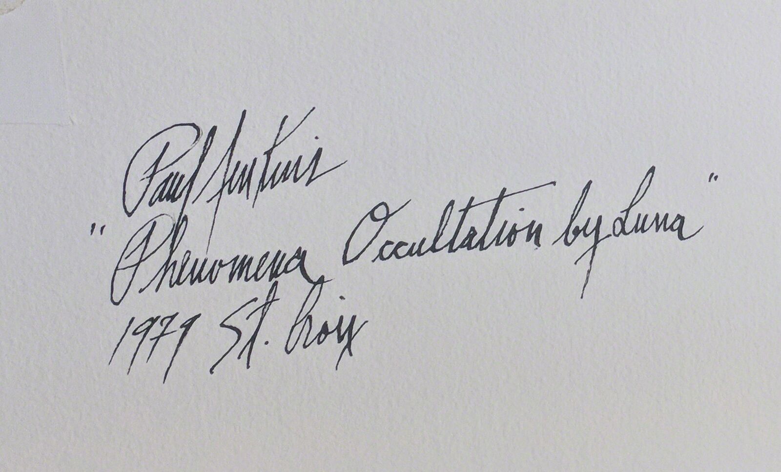 Artwork by Paul Jenkins, PHENOMENA OCCULLATION BY LUNA, Made of Watercolor On Wove Paper 