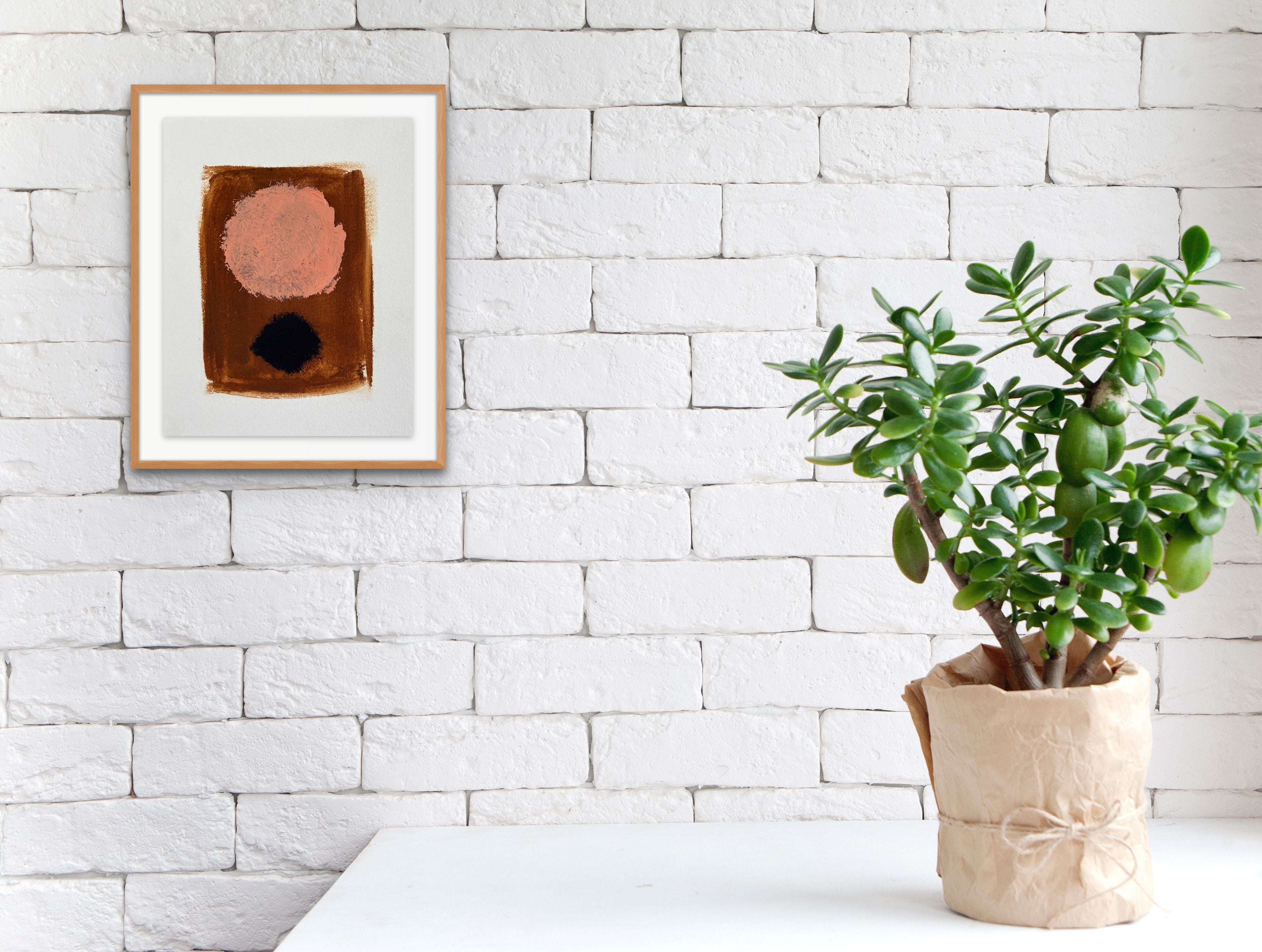 Artwork by Paul Landauer, Barcelona I, Made of Oil and earth on cotton paper (640g) 