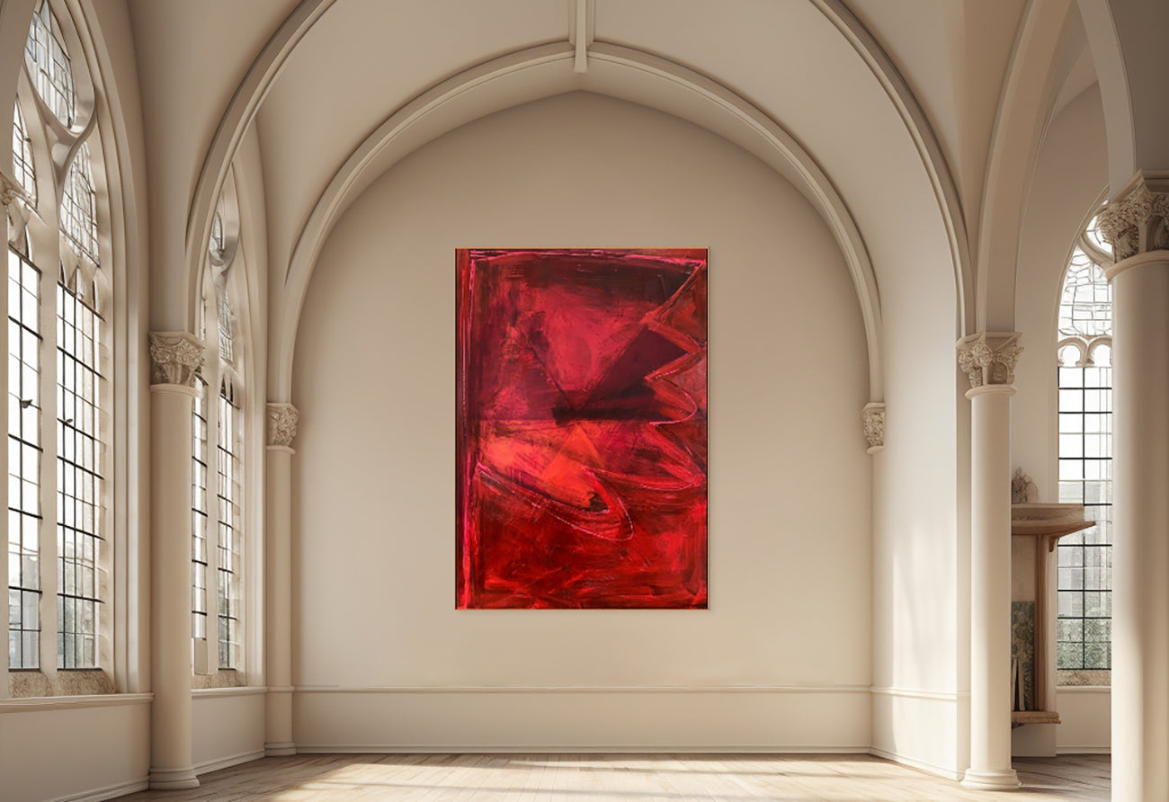 Artwork by Paul Landauer, Flag In Unknown Territory III, Made of Oil on canvas 