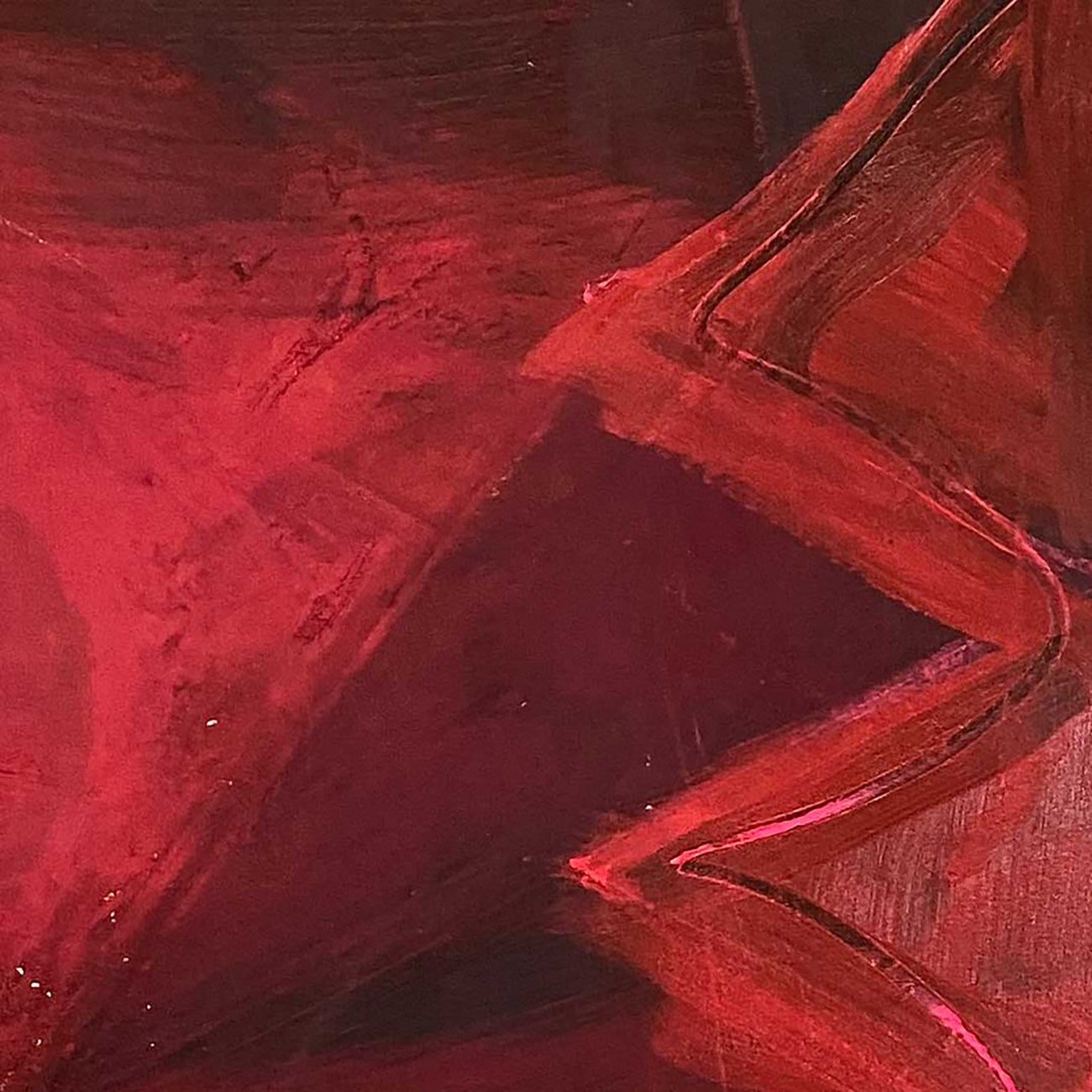 Artwork by Paul Landauer, Flag In Unknown Territory III, Made of Oil on canvas 