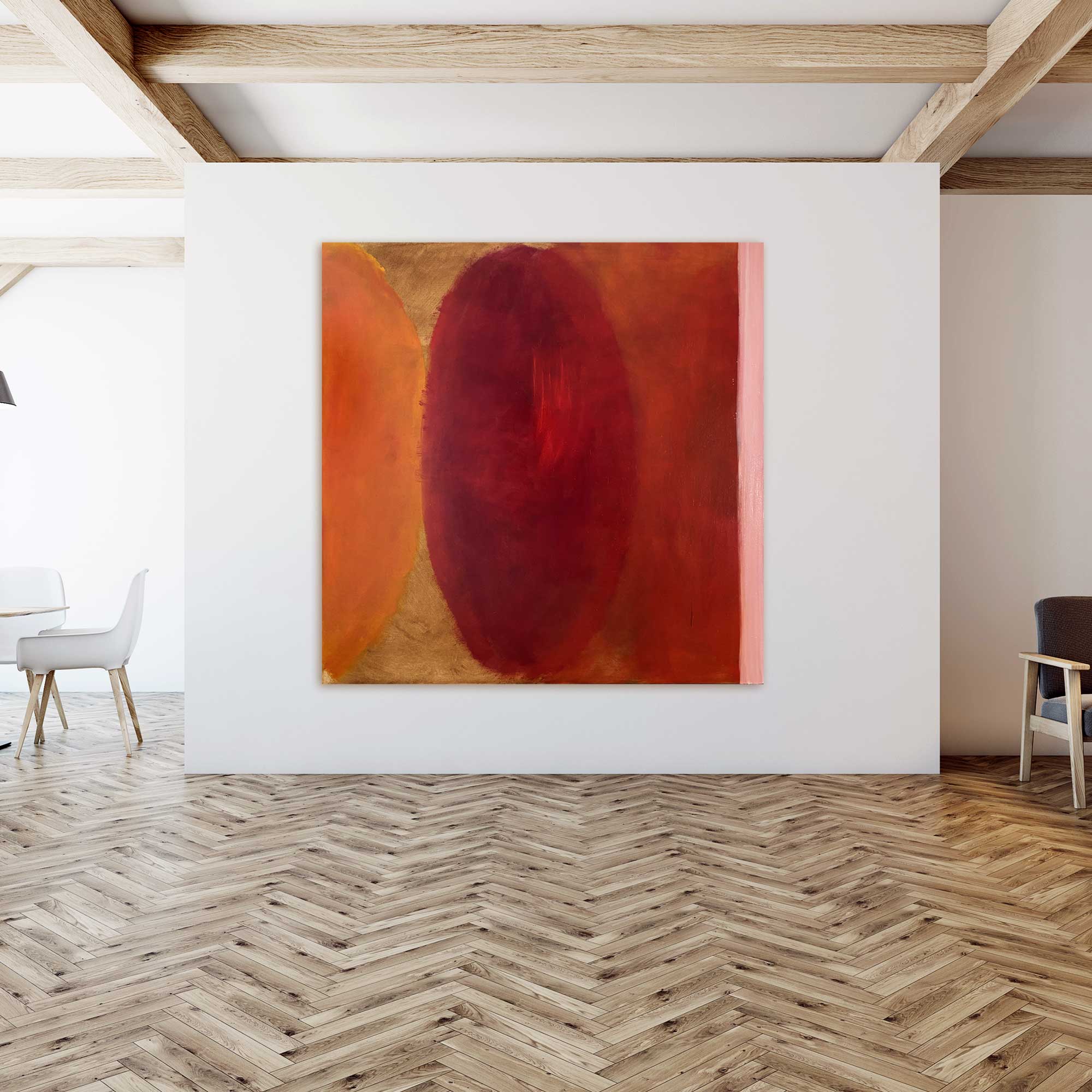 Artwork by Paul Landauer, Movement II, Made of Oil and earth on canvas 
