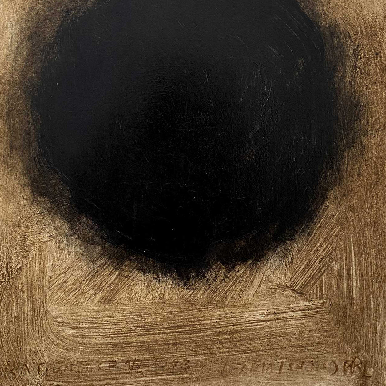 Artwork by Paul Landauer, The answer to all your questions 1, Made of Oil, pastel and earth on cotton paper (640g) 