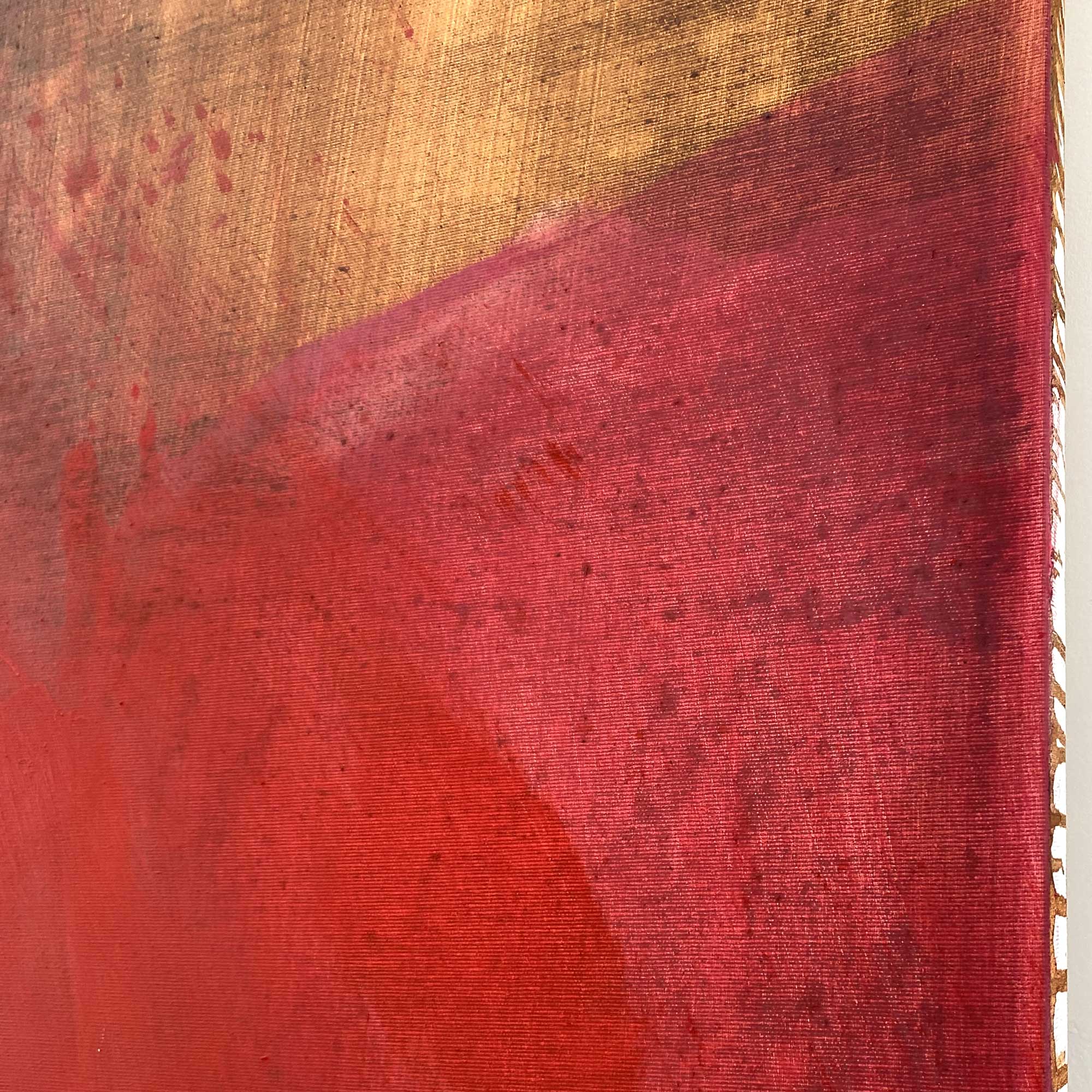 Artwork by Paul Landauer, The Bridge No 3, Made of Oil and earth on canvas 