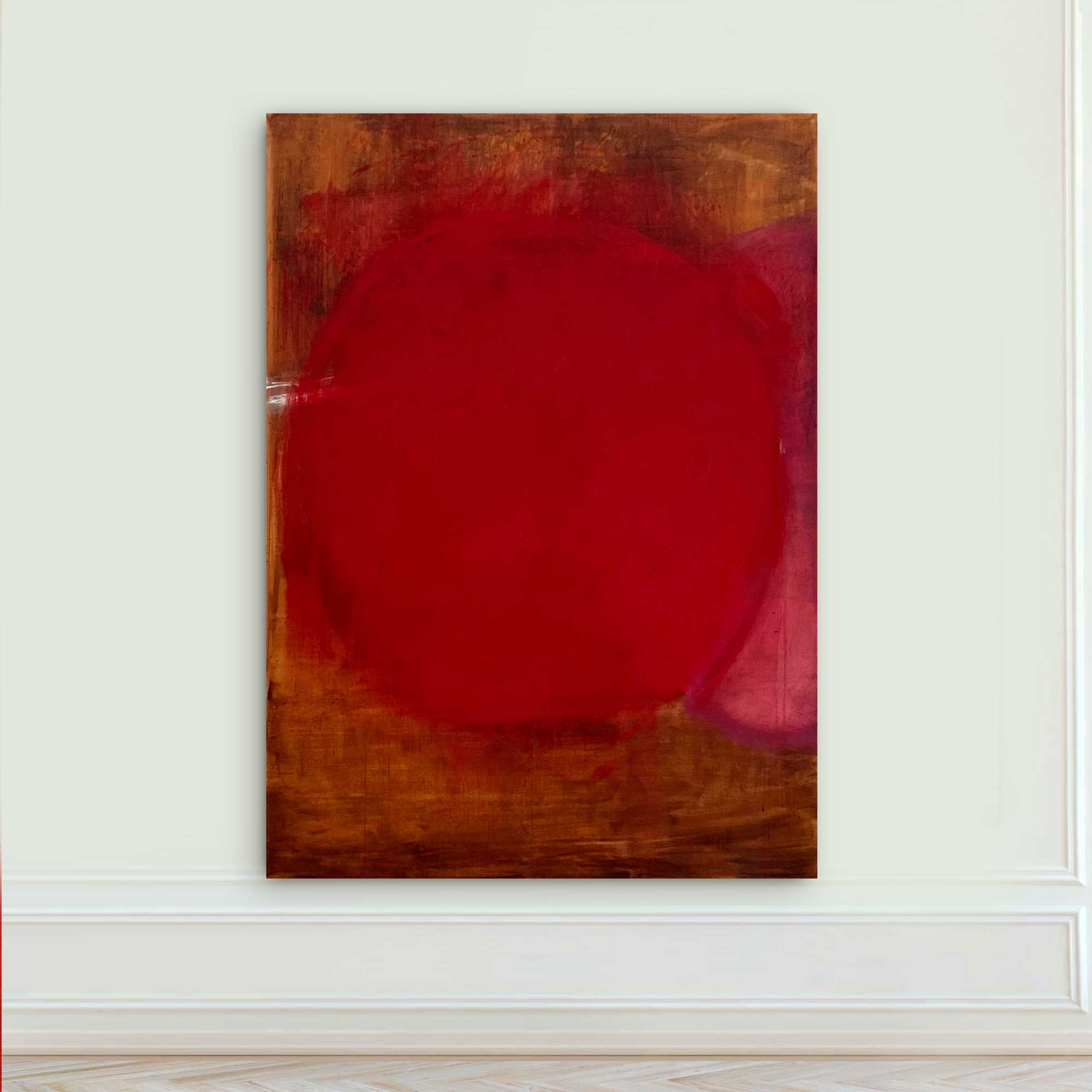 Artwork by Paul Landauer, The Bridge No 3, Made of Oil and earth on canvas 