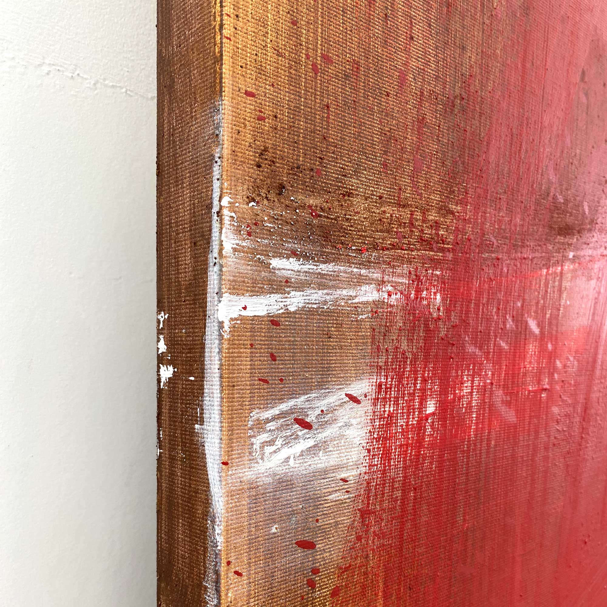 Artwork by Paul Landauer, The Bridge No 3, Made of Oil and earth on canvas 