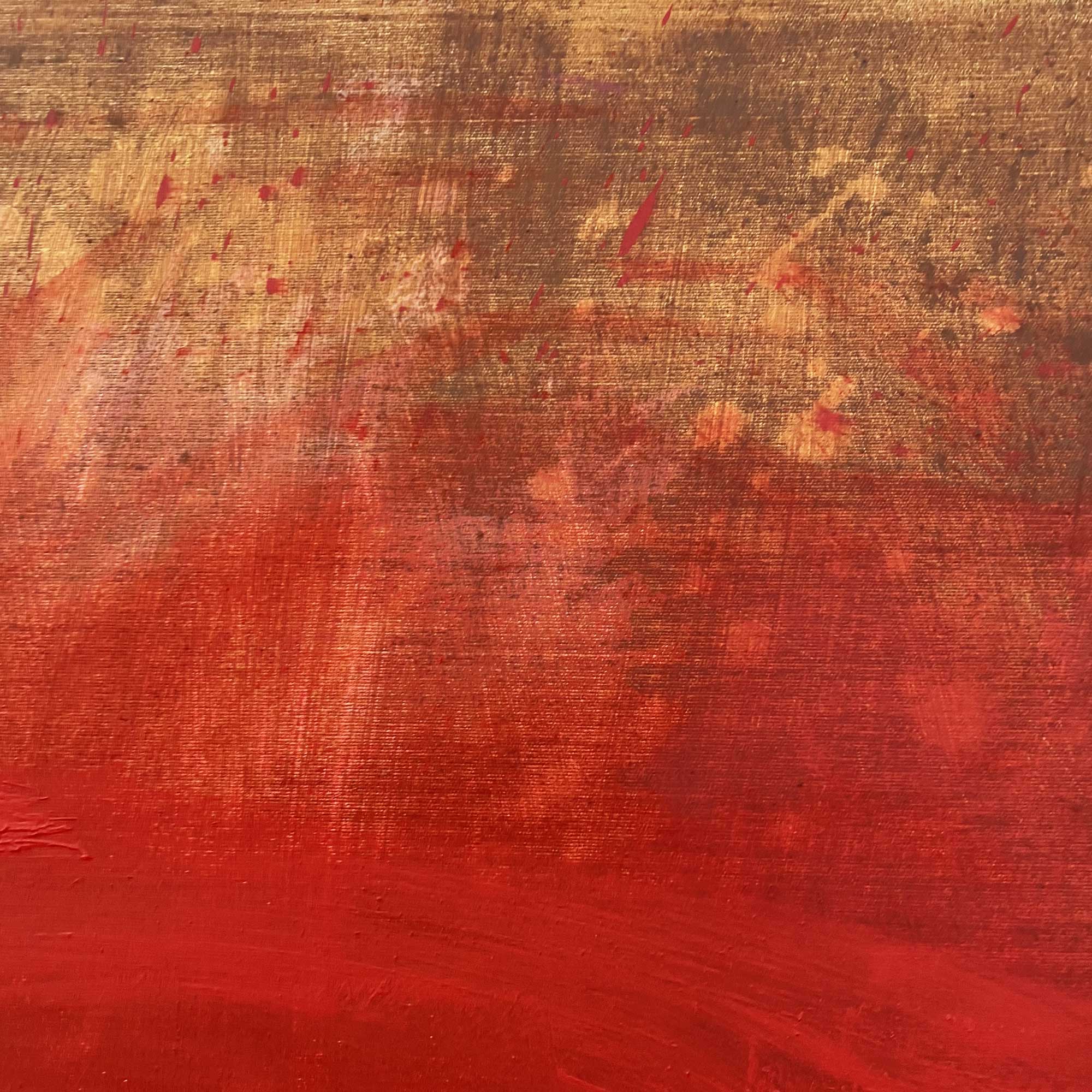 Artwork by Paul Landauer, The Bridge No 3, Made of Oil and earth on canvas 