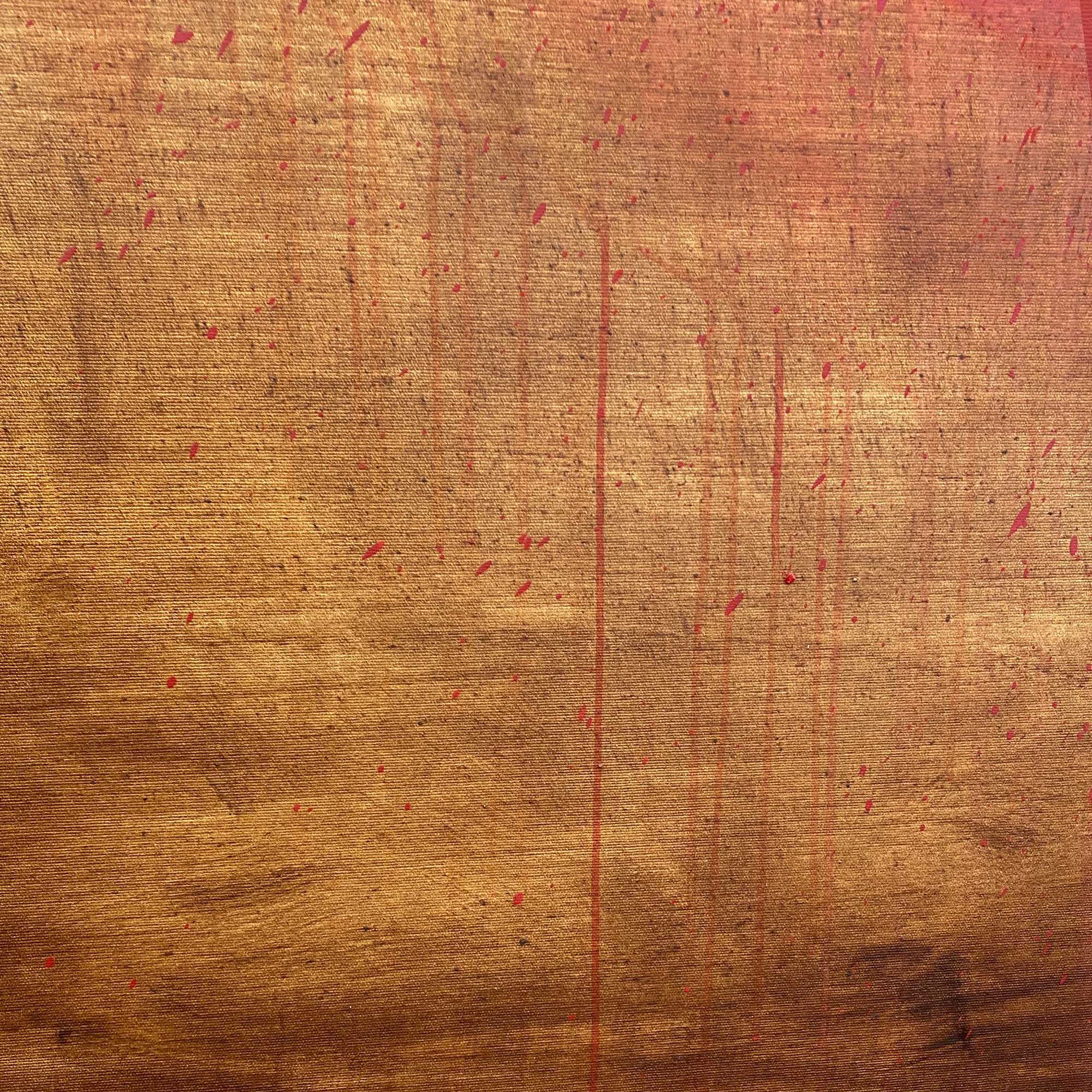 Artwork by Paul Landauer, The Bridge No 3, Made of Oil and earth on canvas 