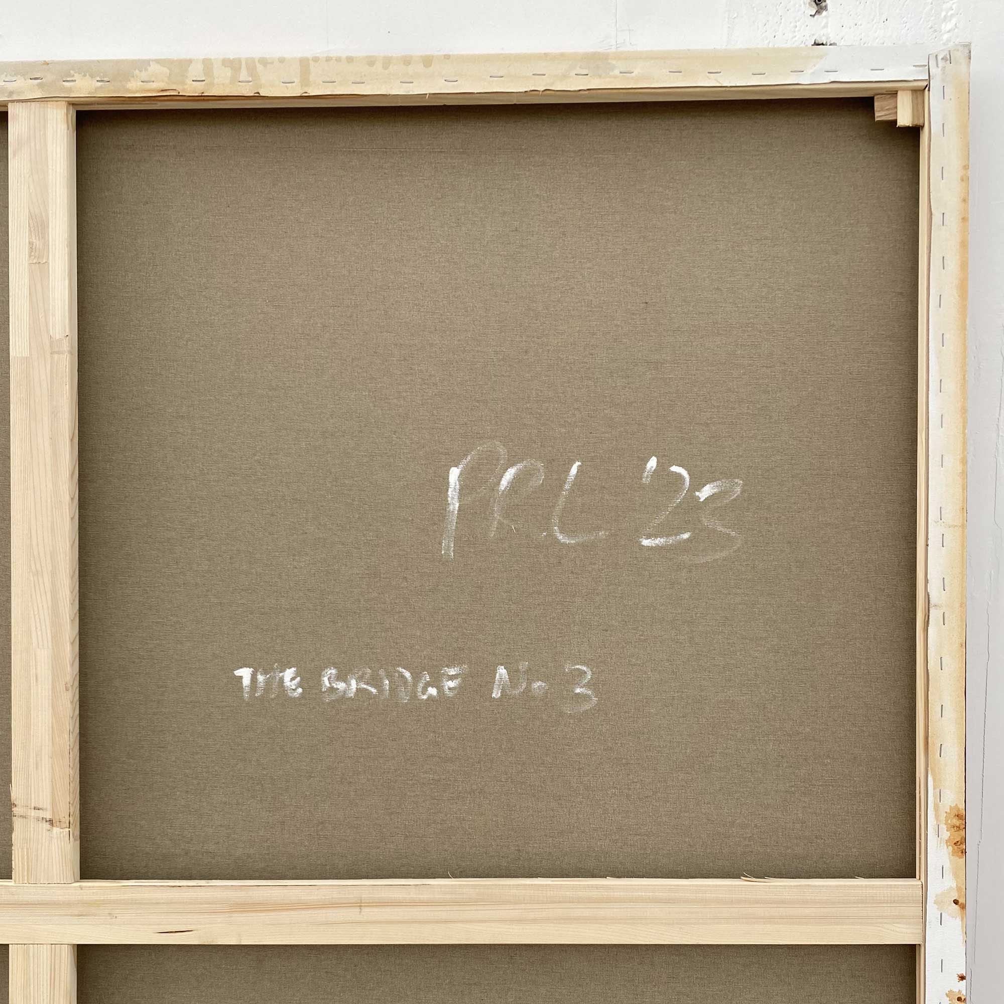 Artwork by Paul Landauer, The Bridge No 3, Made of Oil and earth on canvas 