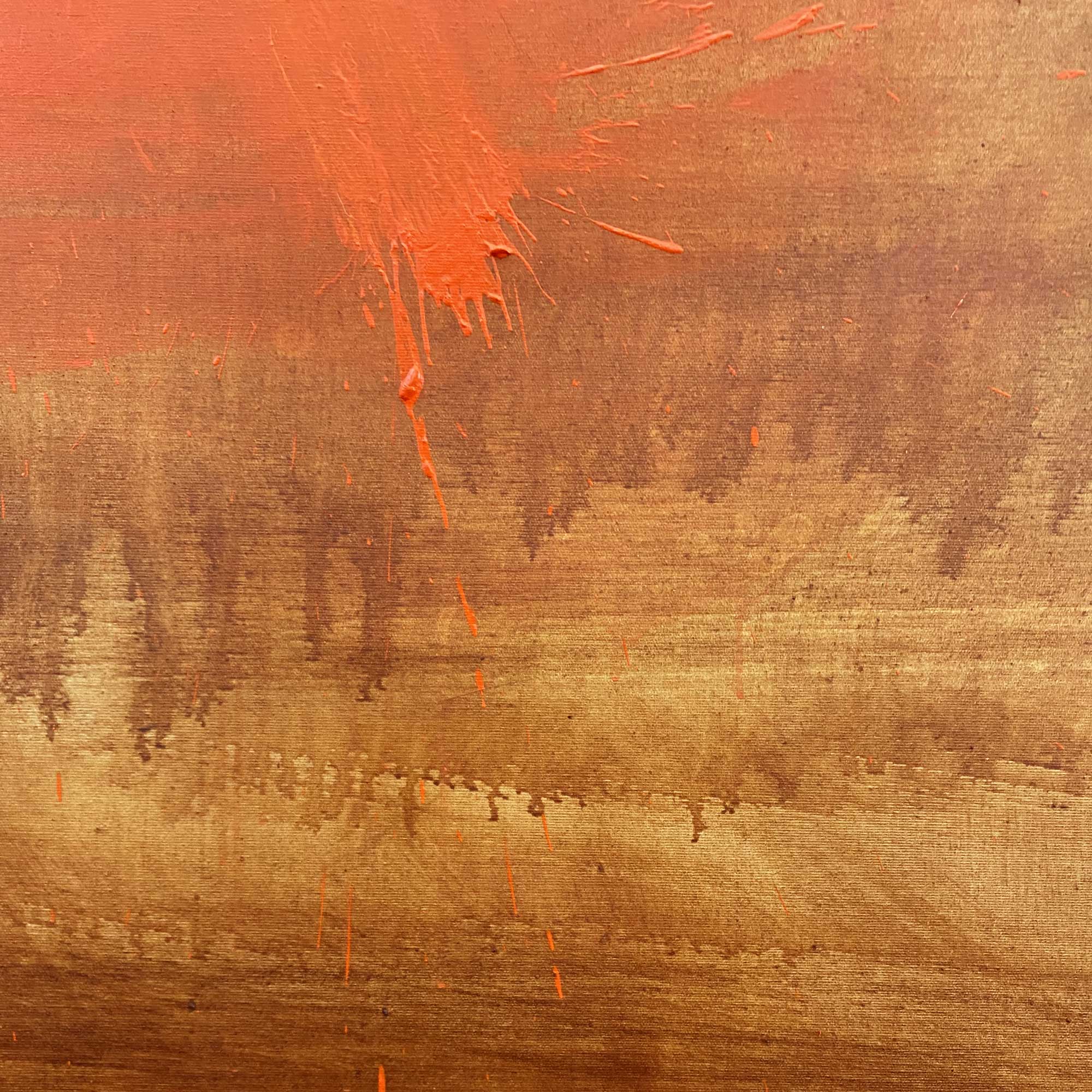 Artwork by Paul Landauer, The Bridge No1, Made of Oil and earth on canvas 