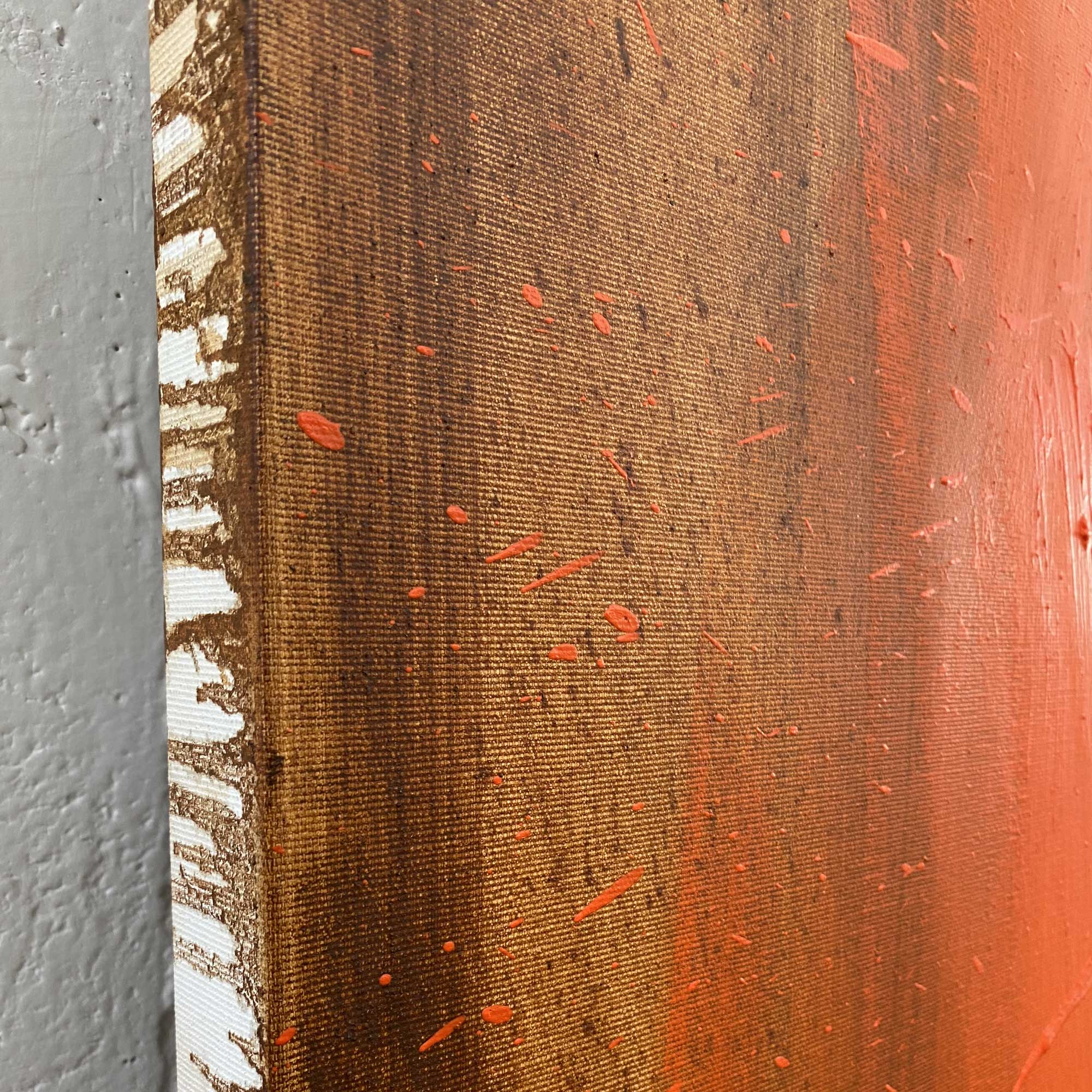 Artwork by Paul Landauer, The Bridge No1, Made of Oil and earth on canvas 