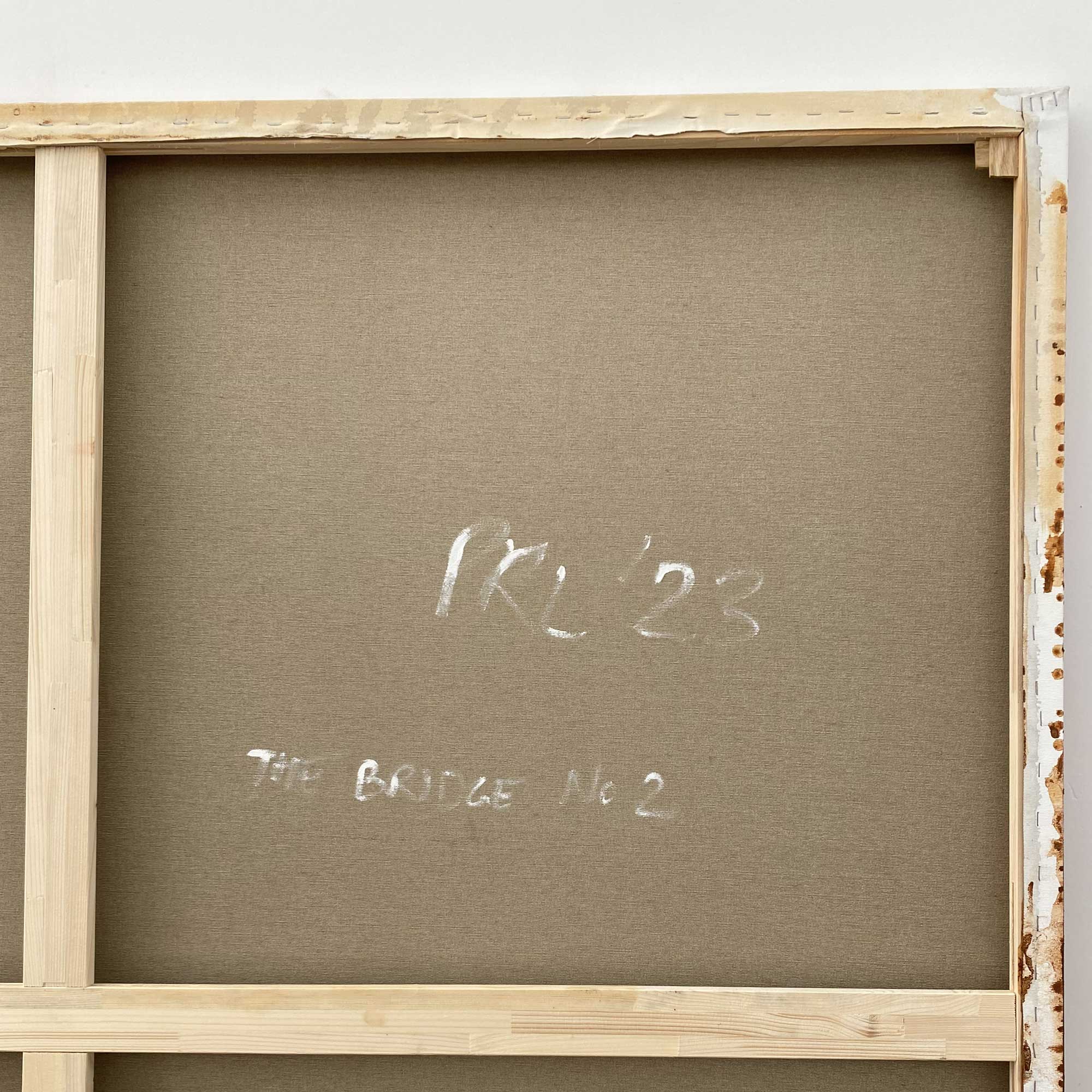Artwork by Paul Landauer, The Bridge No2, Made of Oil and earth on canvas 